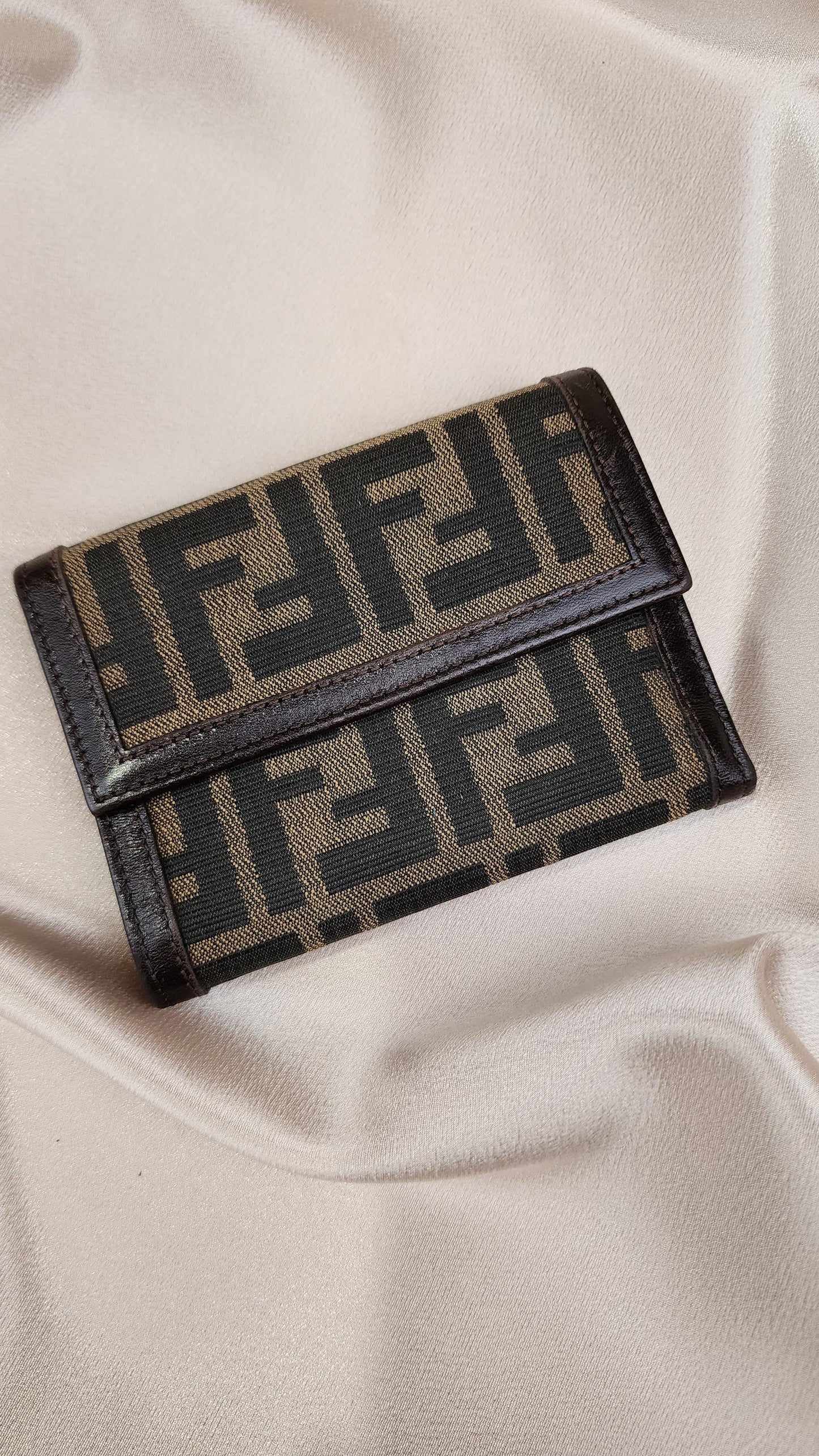 Fendi Zucca Print Tri Fold Wallet