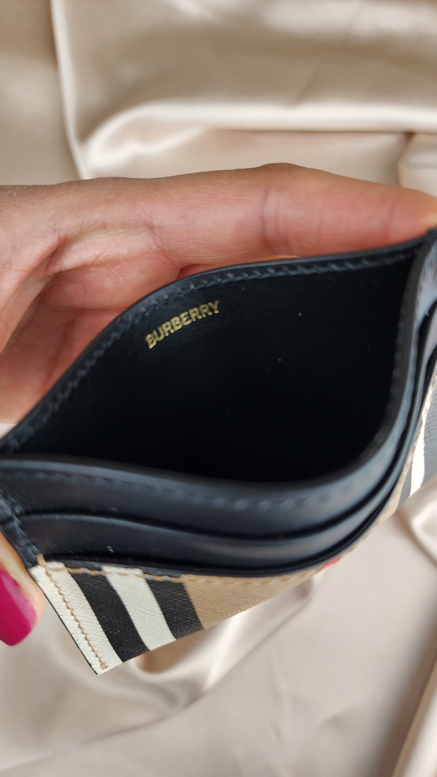 Burberry Nova Check Card Case