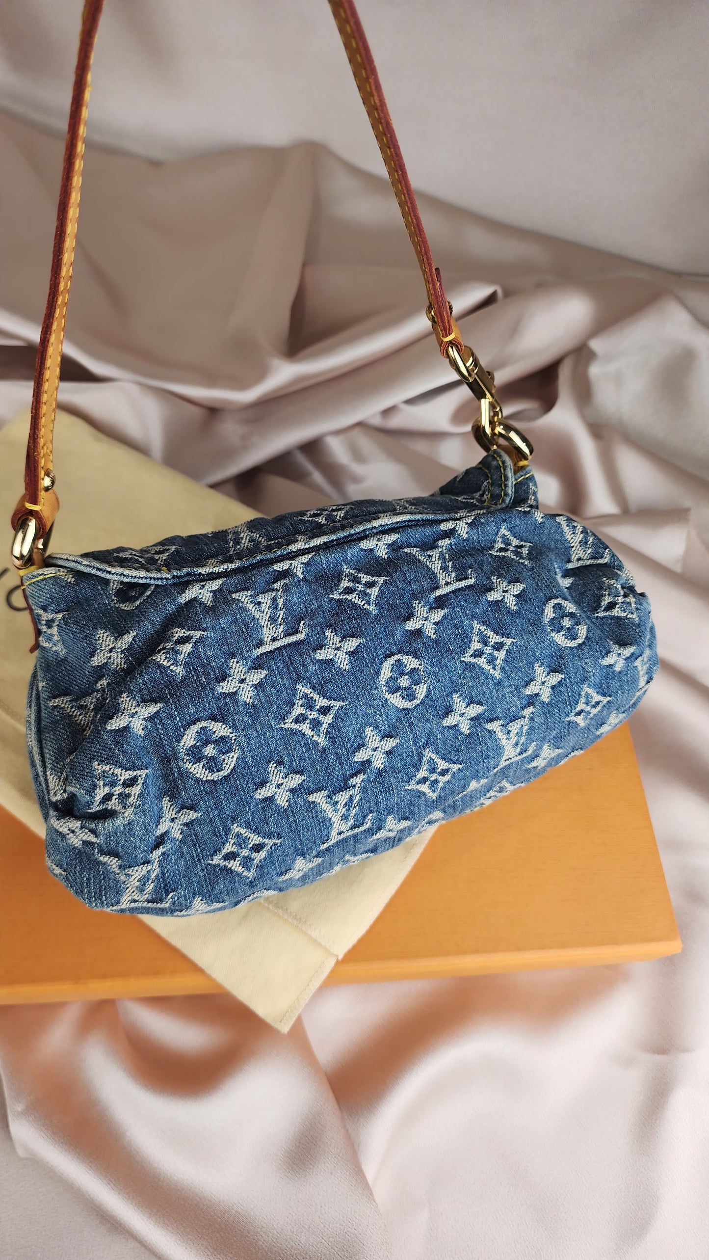 Louis Vuitton Denim Mini Preity Shoulder Bag