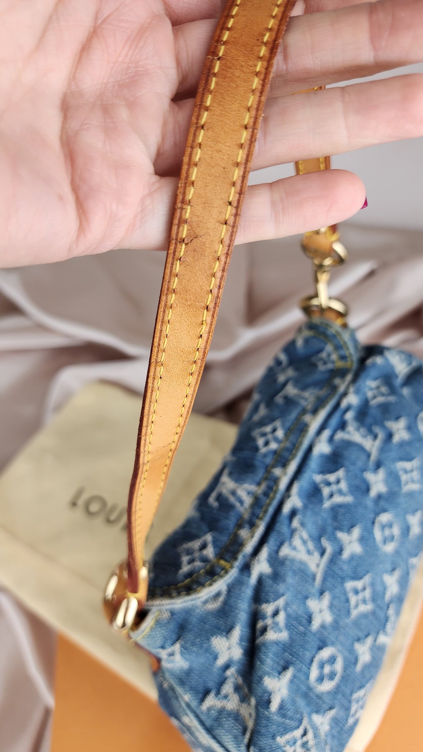 Louis Vuitton Denim Mini Preity Shoulder Bag