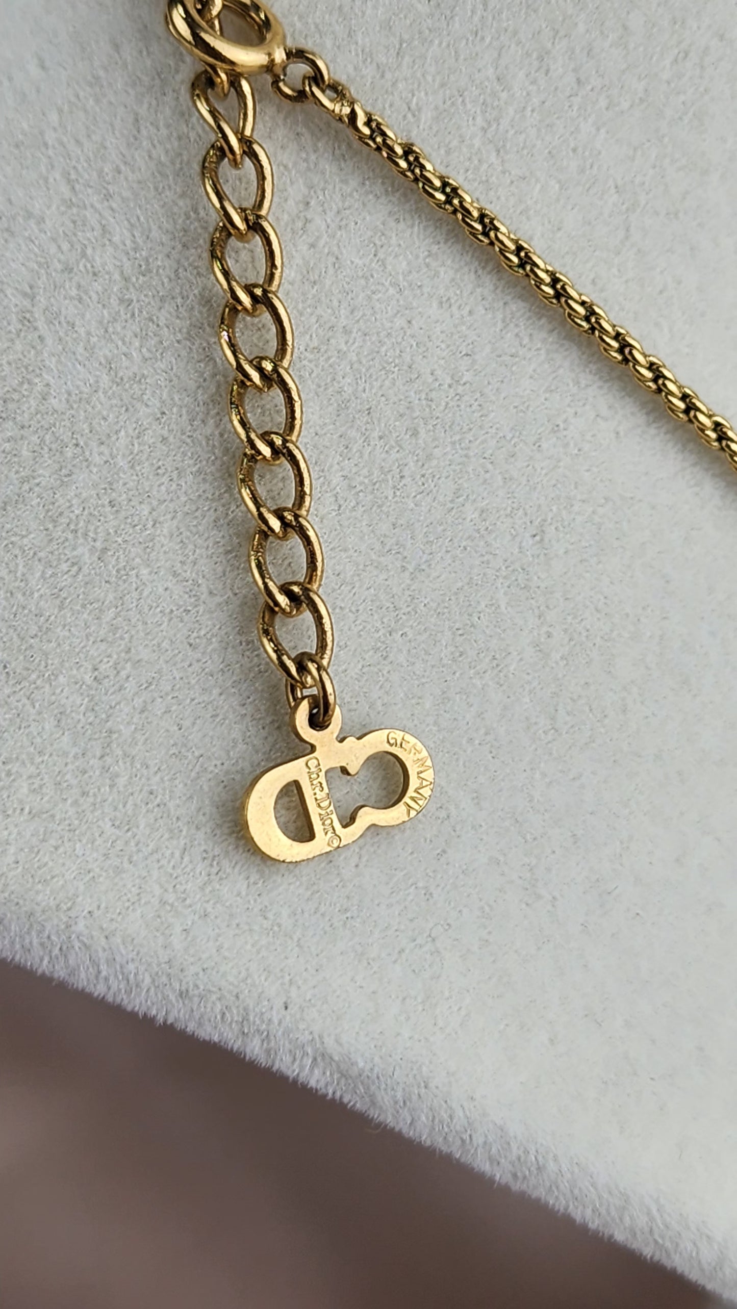 Christian Dior Heart Pendant with Diamantes