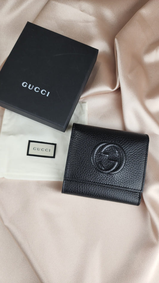 Gucci Soho Black Leather Wallet - BRAND NEW!