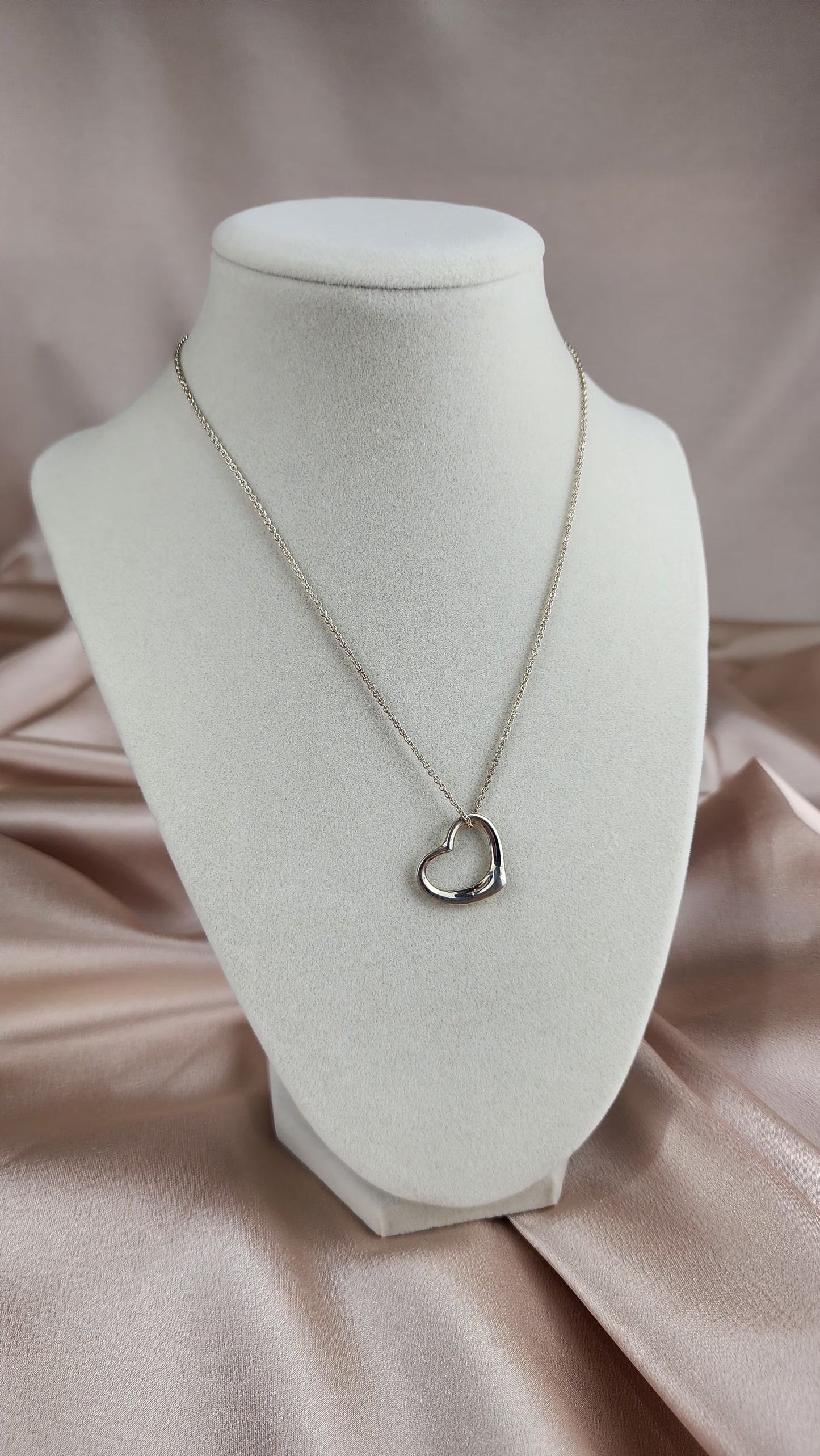 Tiffany & Co. Open Heart Necklace