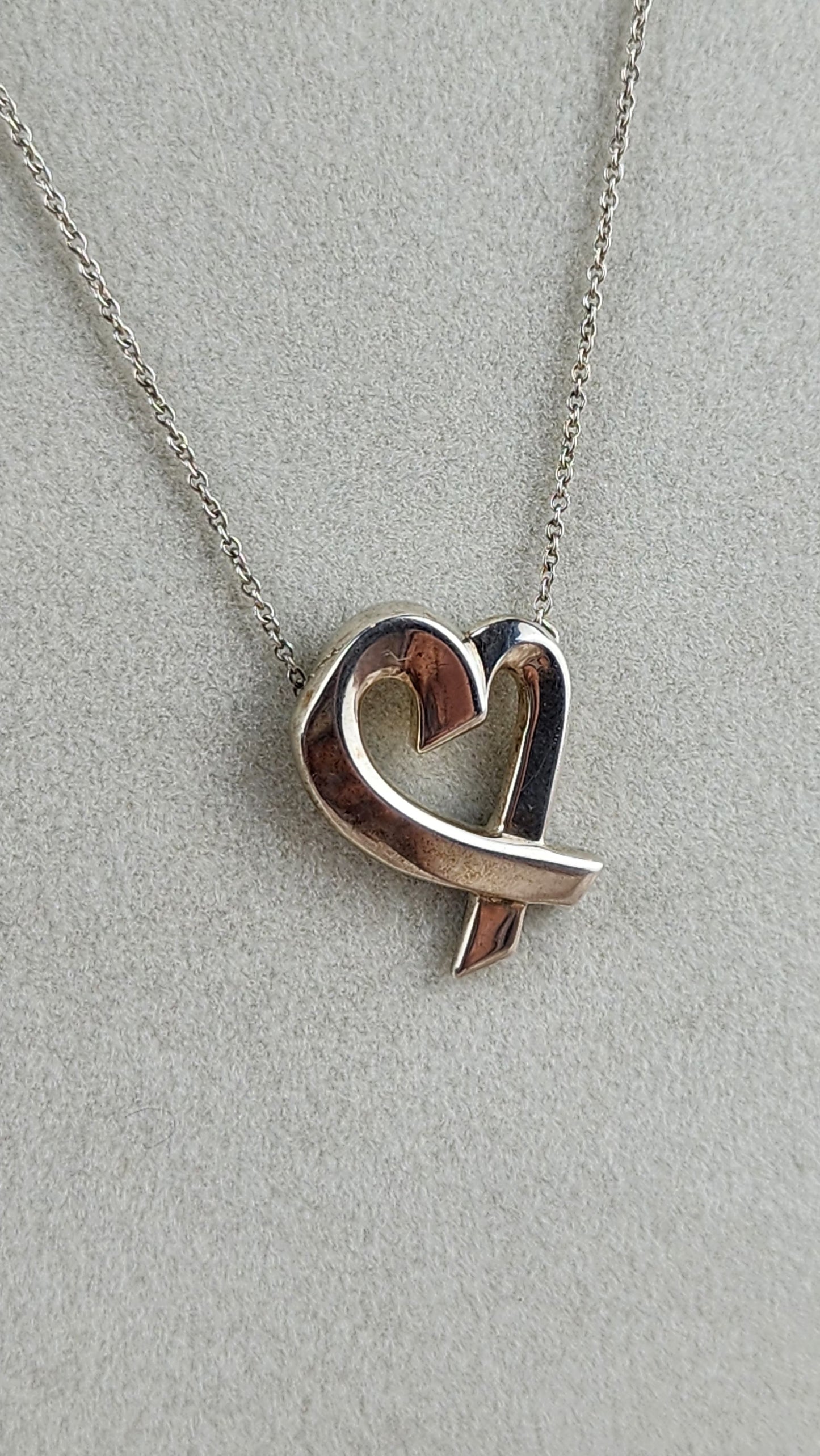 Tiffany & Co. Loving Heart Silver Necklace