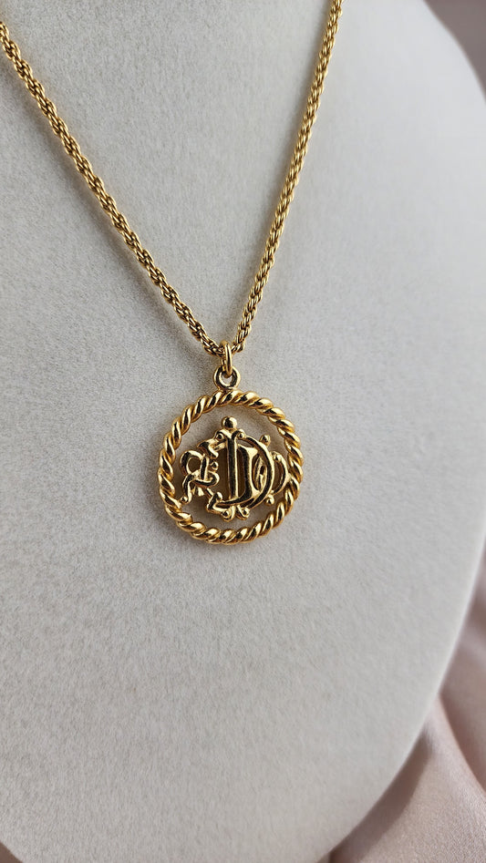 Christian Dior Monogram Pendant Necklace