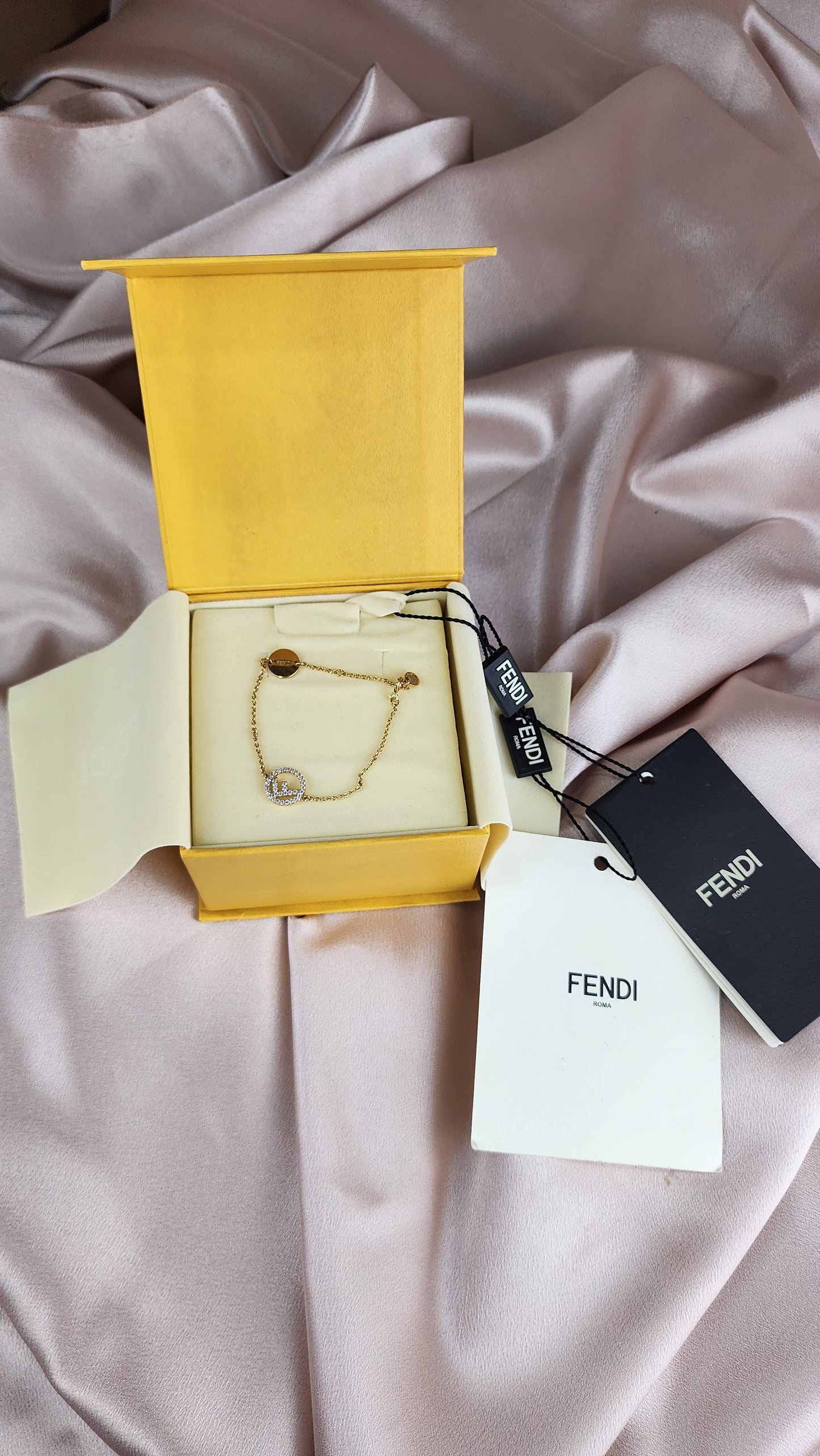 Fendi F Zirconia Bracelet