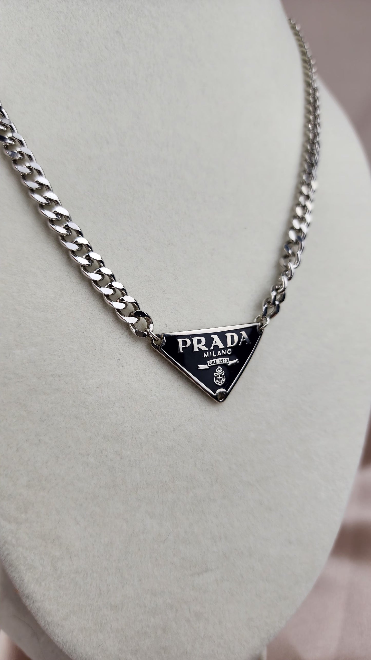 Prada Repurposed Necklace