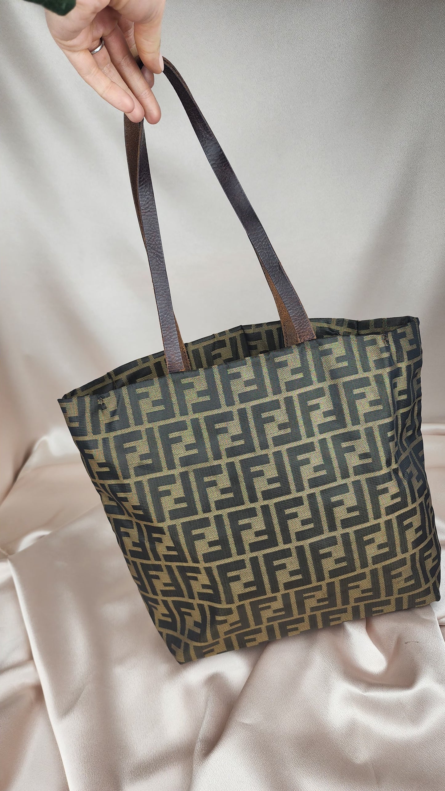 Fendi Zucca Print Shopper Tote