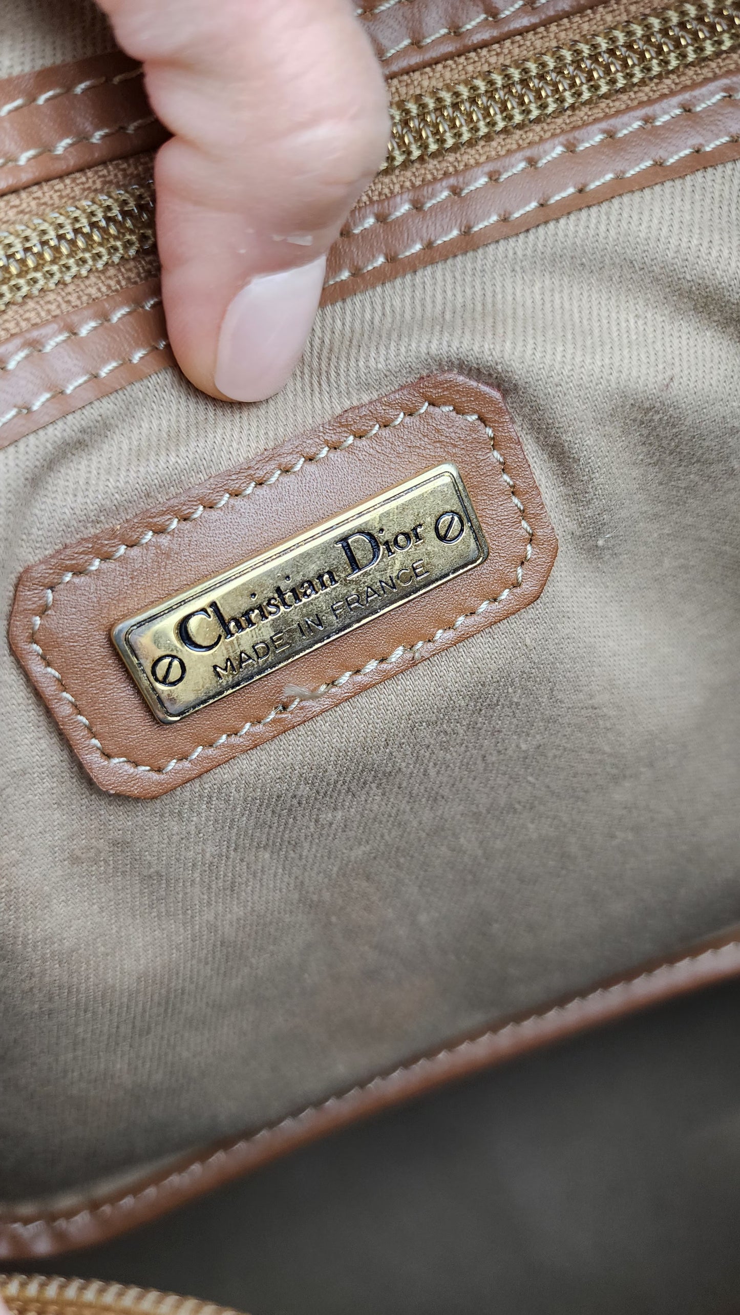 Christian Dior Honey Comb Boston Travel Bag