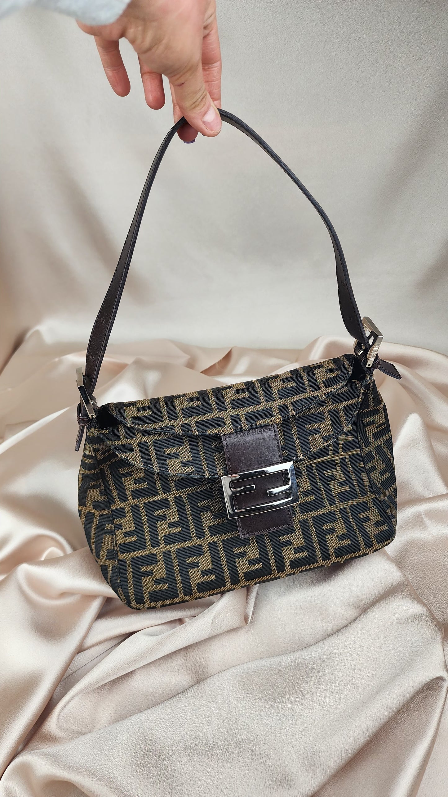 Fendi Zucca Print Mama Baguette