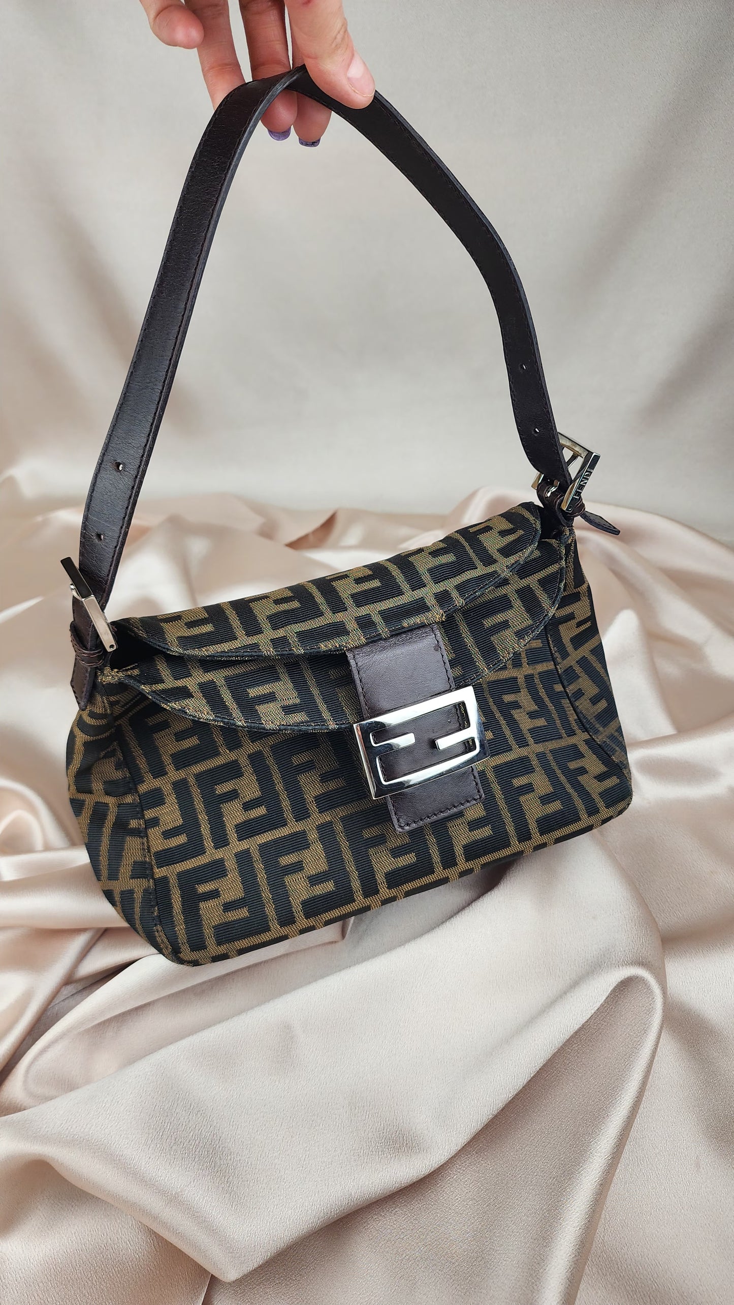 Fendi Zucca Print Mama Baguette