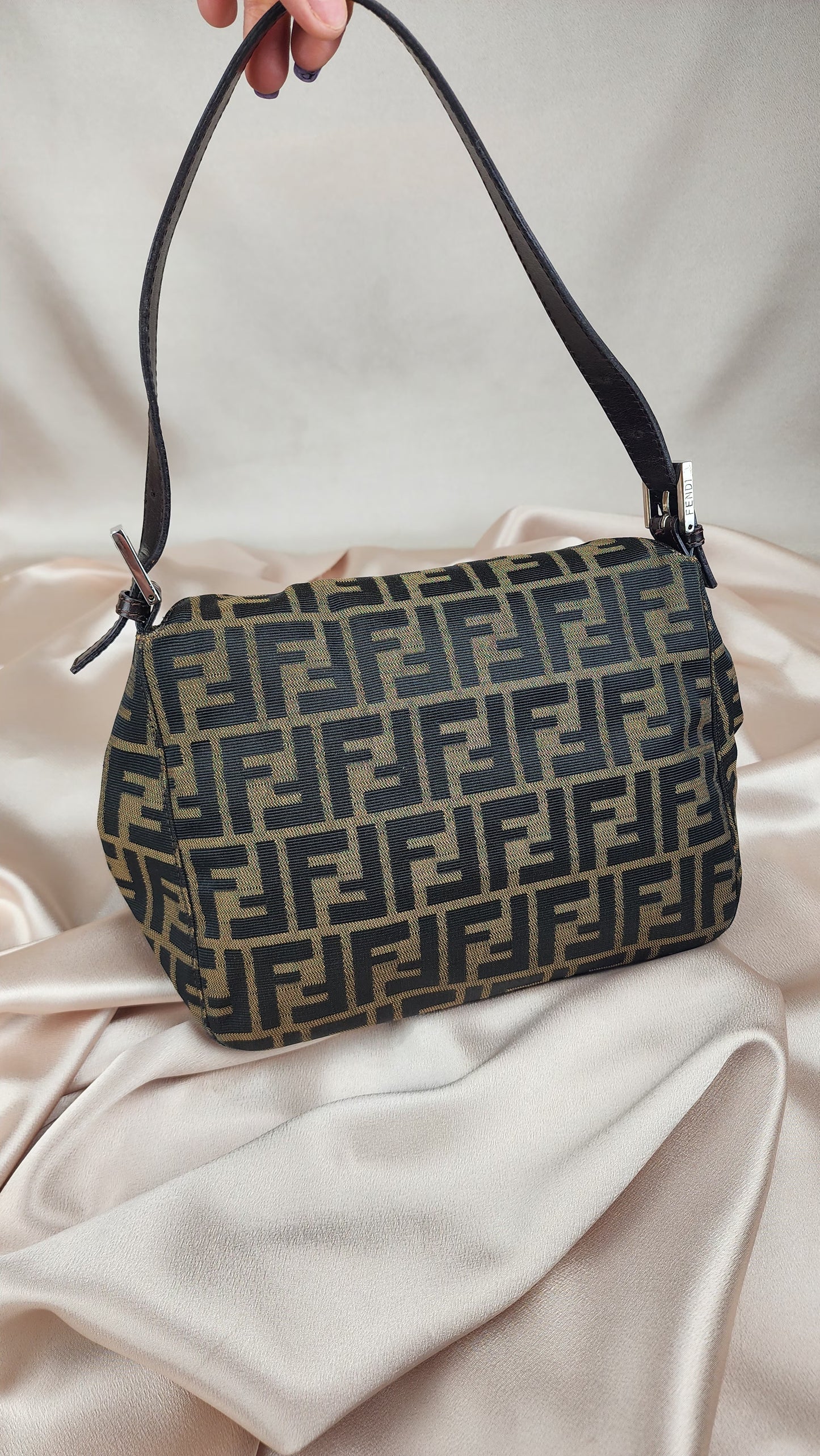 Fendi Zucca Print Mama Baguette