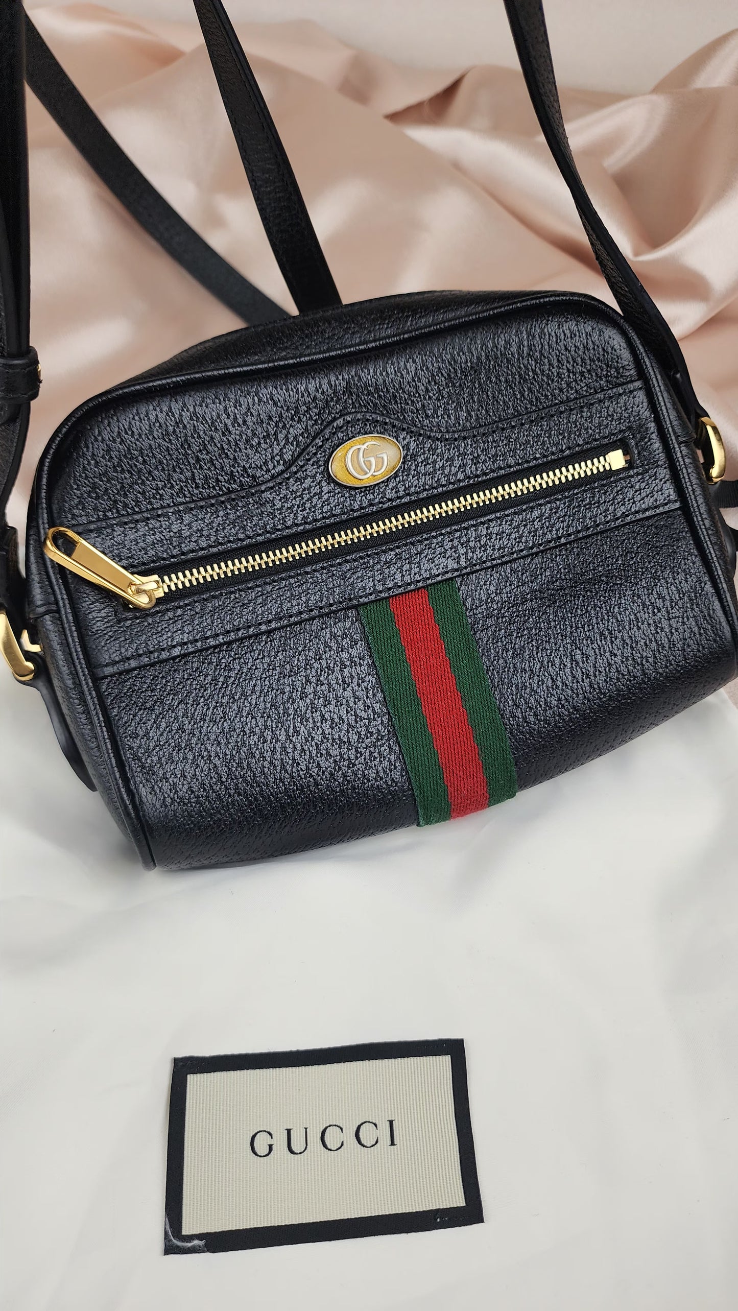 Gucci Calfskin Mini Web Ophidia Crossbody