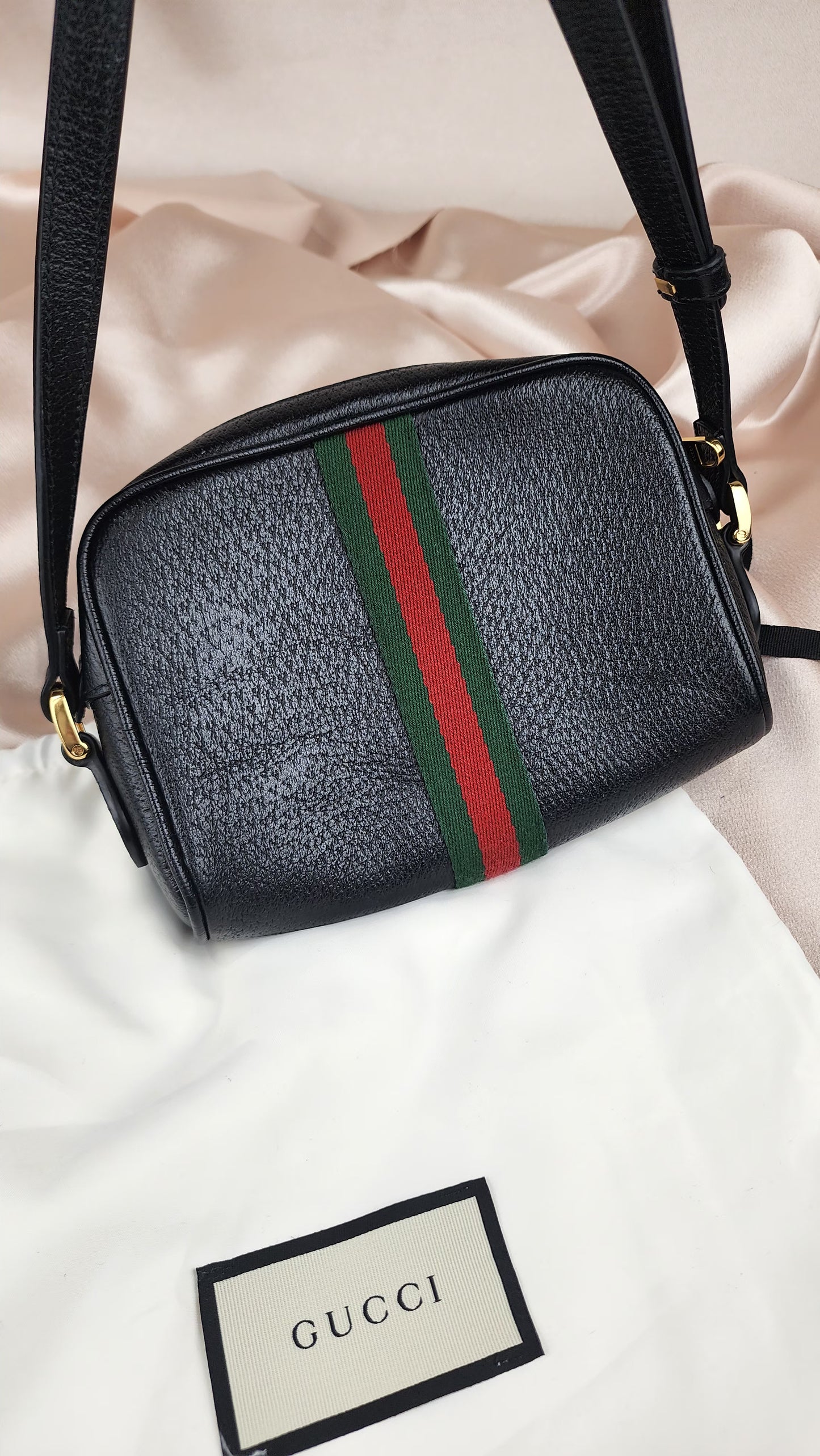 Gucci Calfskin Mini Web Ophidia Crossbody