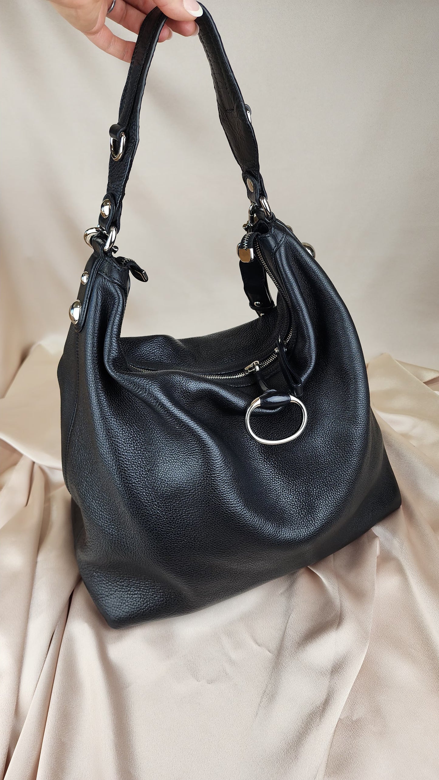 Gucci Black Leather Bag