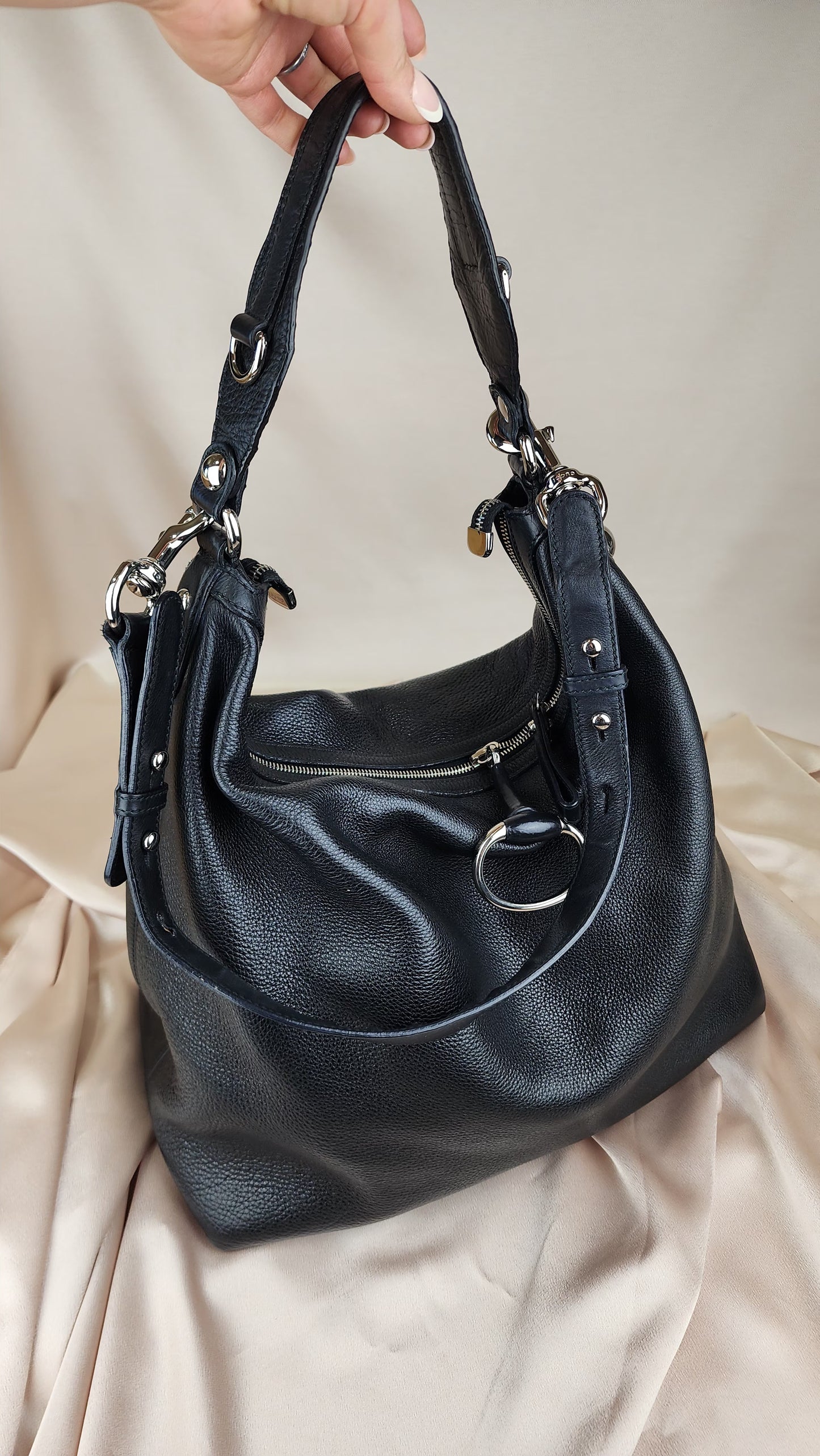 Gucci Black Leather Bag