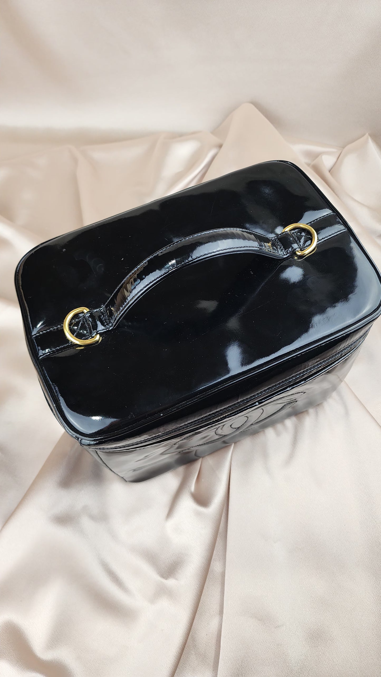 Chanel Large Patent Leather Vanity Case