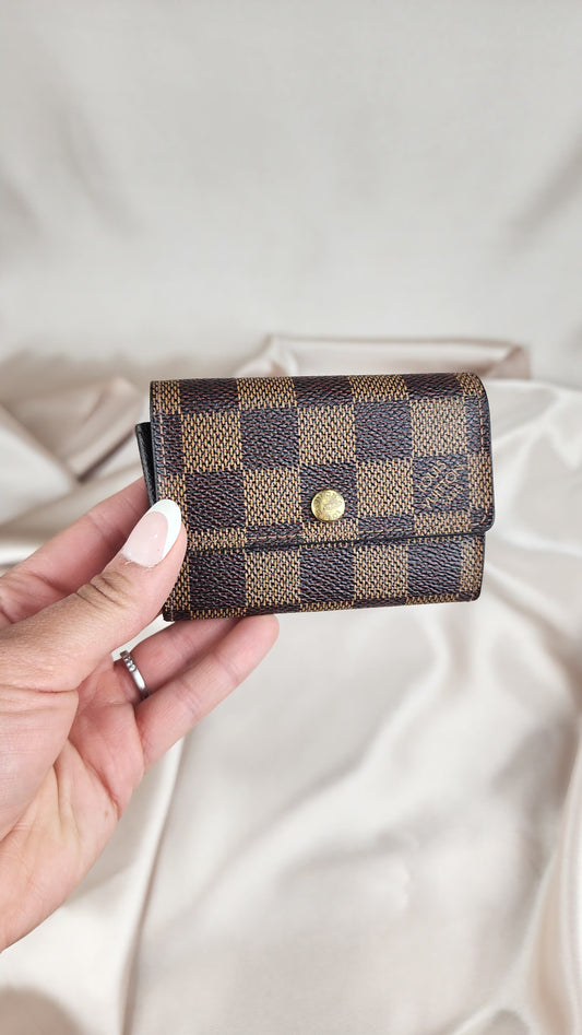 Louis Vuitton Damier Porte Monnaie Plat Coin Purse - 768