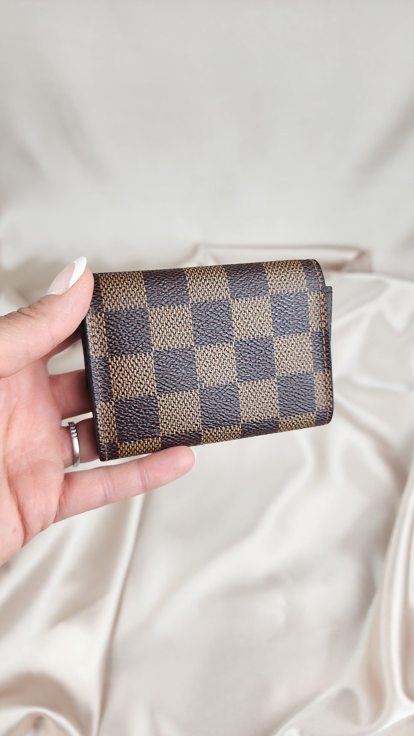 Louis Vuitton Damier Porte Monnaie Plat Coin Purse - 768