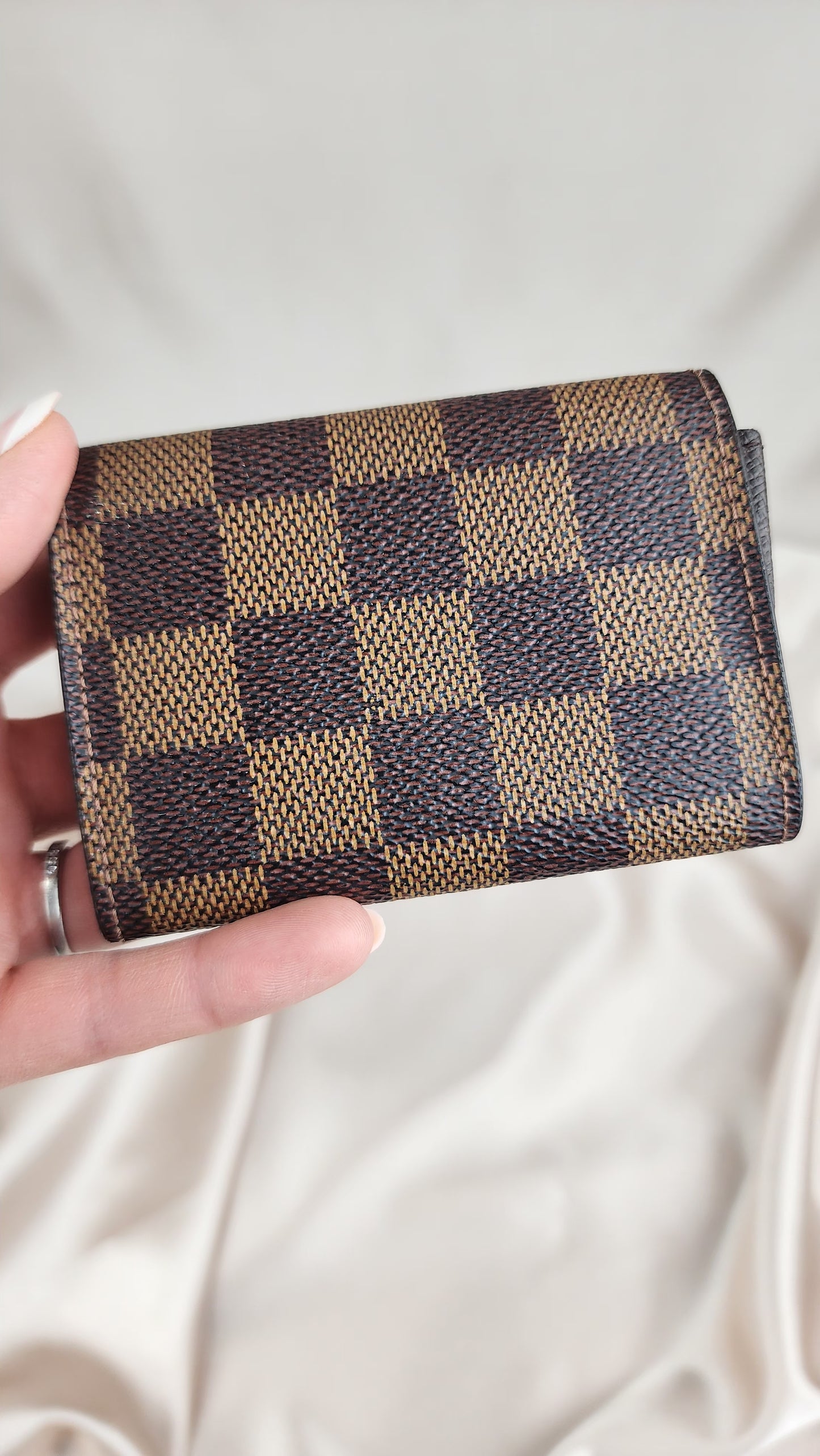 Louis Vuitton Damier Porte Monnaie Plat Coin Purse - 768