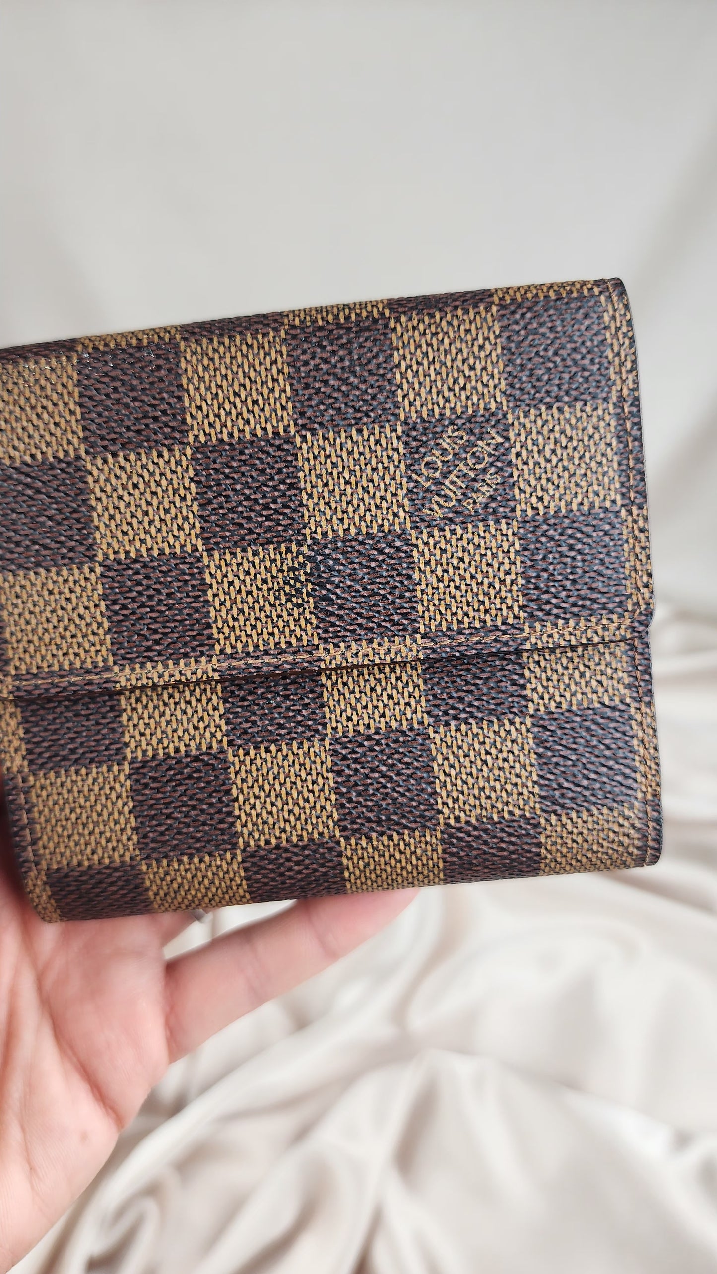 Louis Vuitton Damier Ebene Elise Trifold Wallet - 767