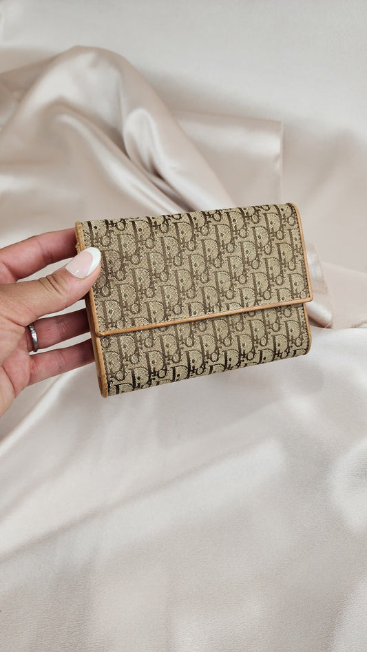 Christian Dior Trotter Canvas Beige Wallet - 423