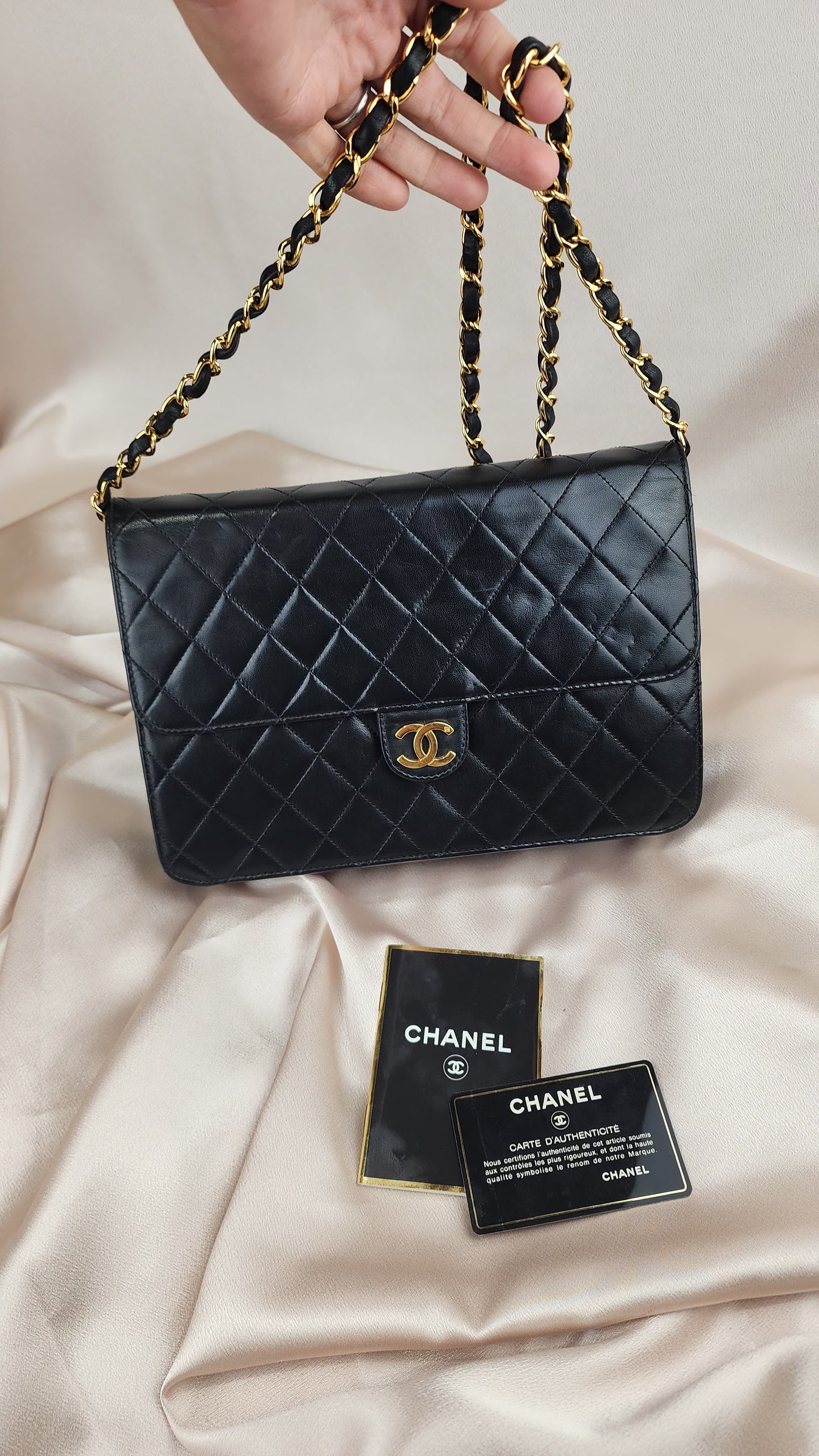 Chanel Matelasse Chain Lamb Skin Shoulder Bag - 844