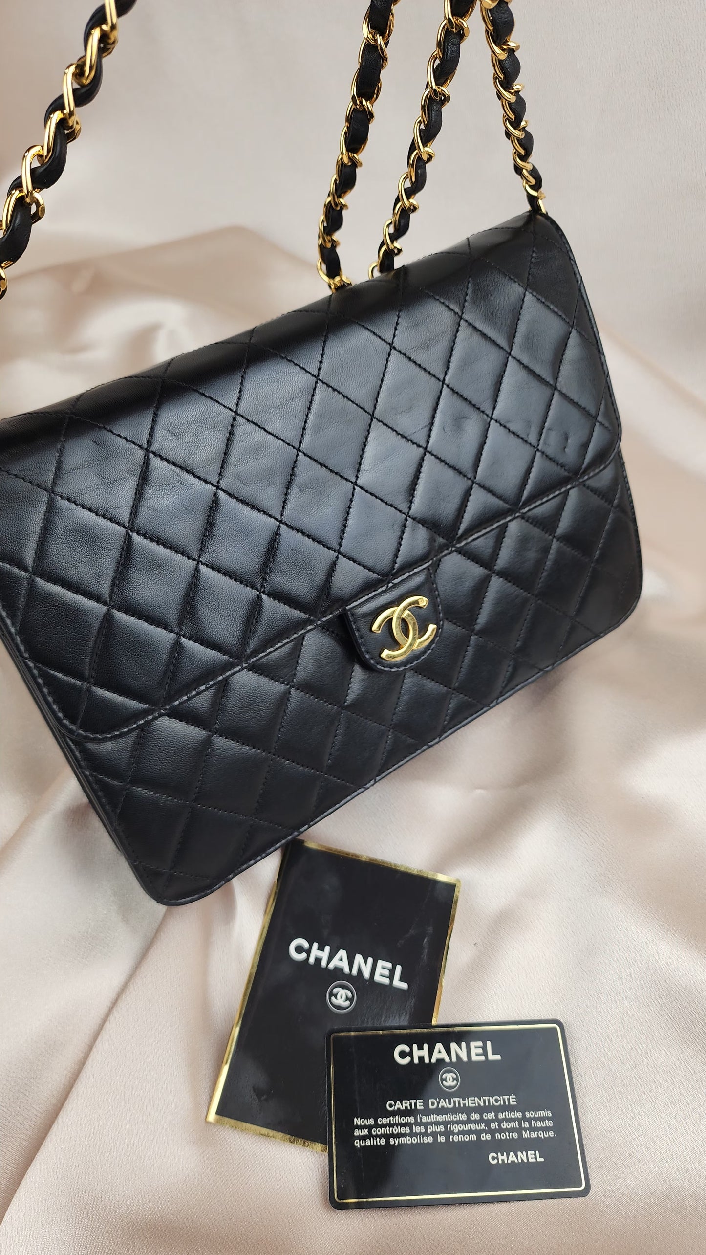 Chanel Matelasse Chain Lamb Skin Shoulder Bag - 844