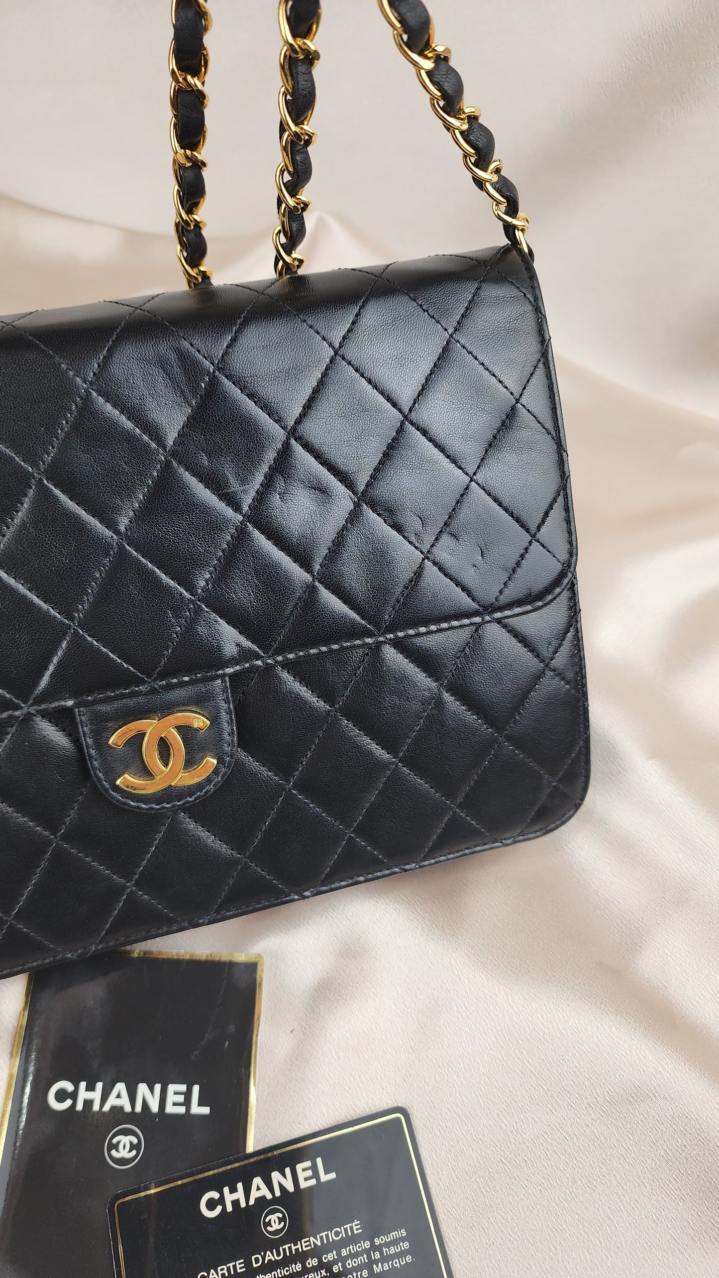 Chanel Matelasse Chain Lamb Skin Shoulder Bag - 844