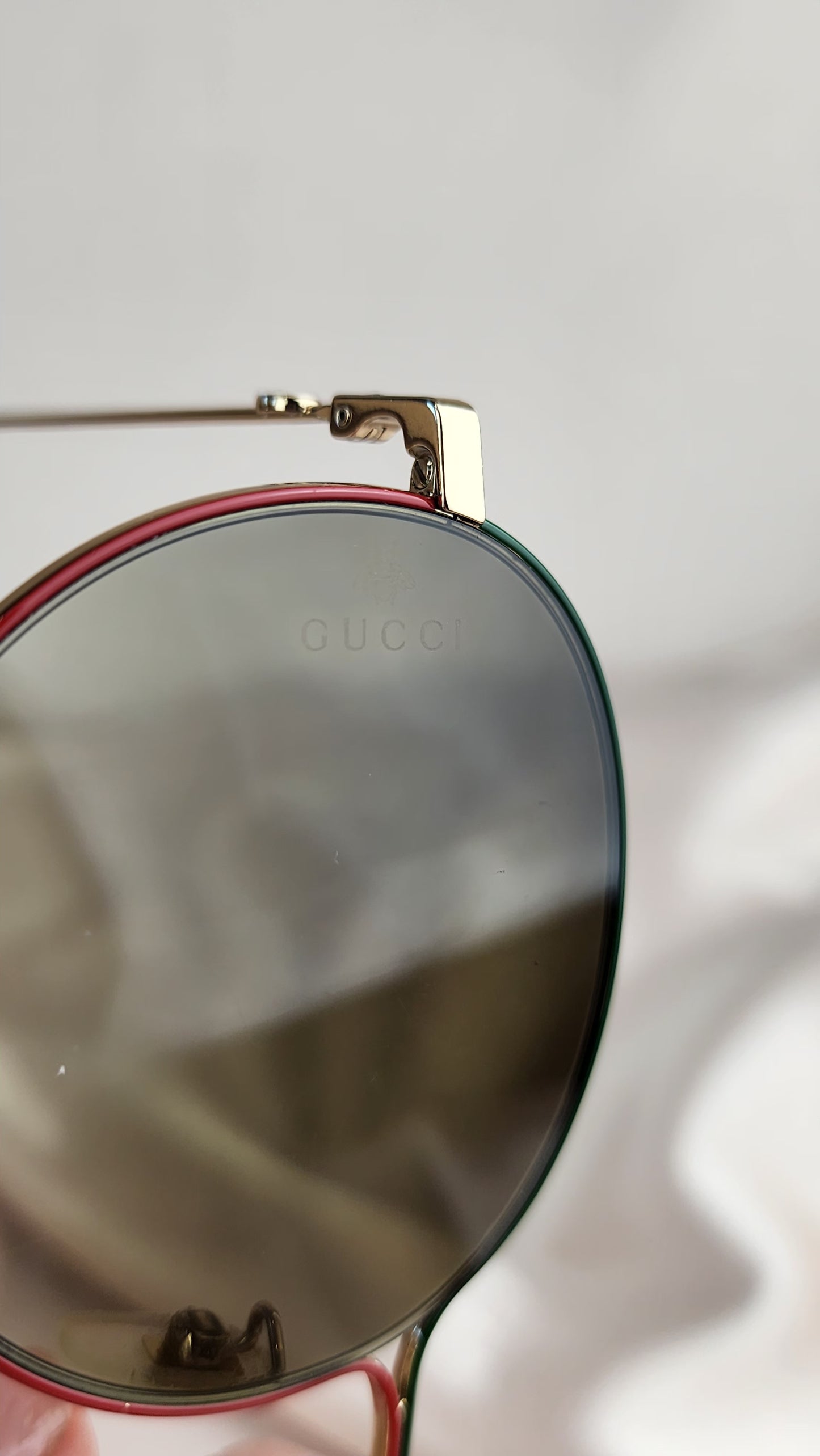 Gucci Sherry Line Round Gold Sunglasses - 904