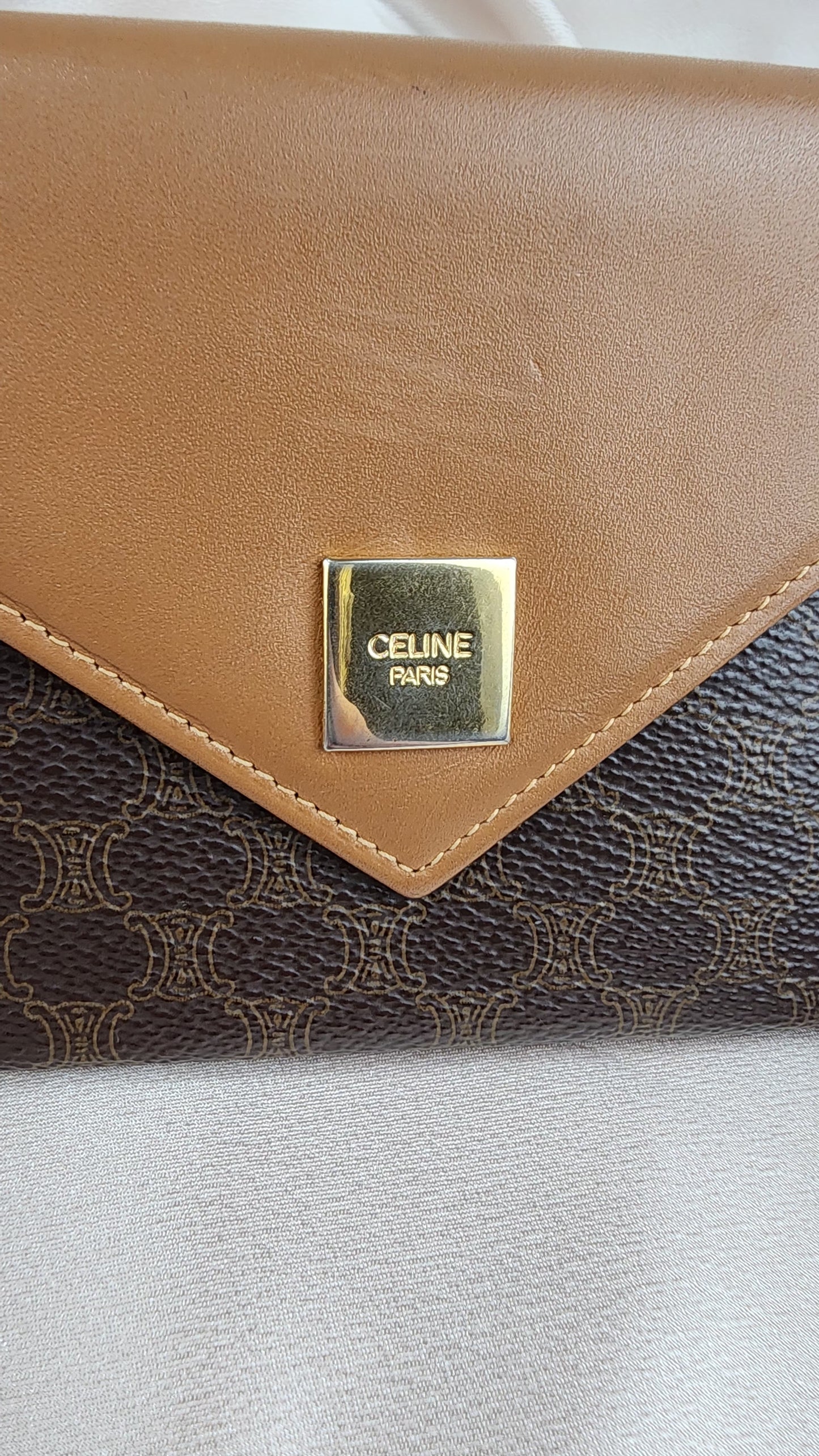 Celine Brown Macadam Compact Wallet - 912