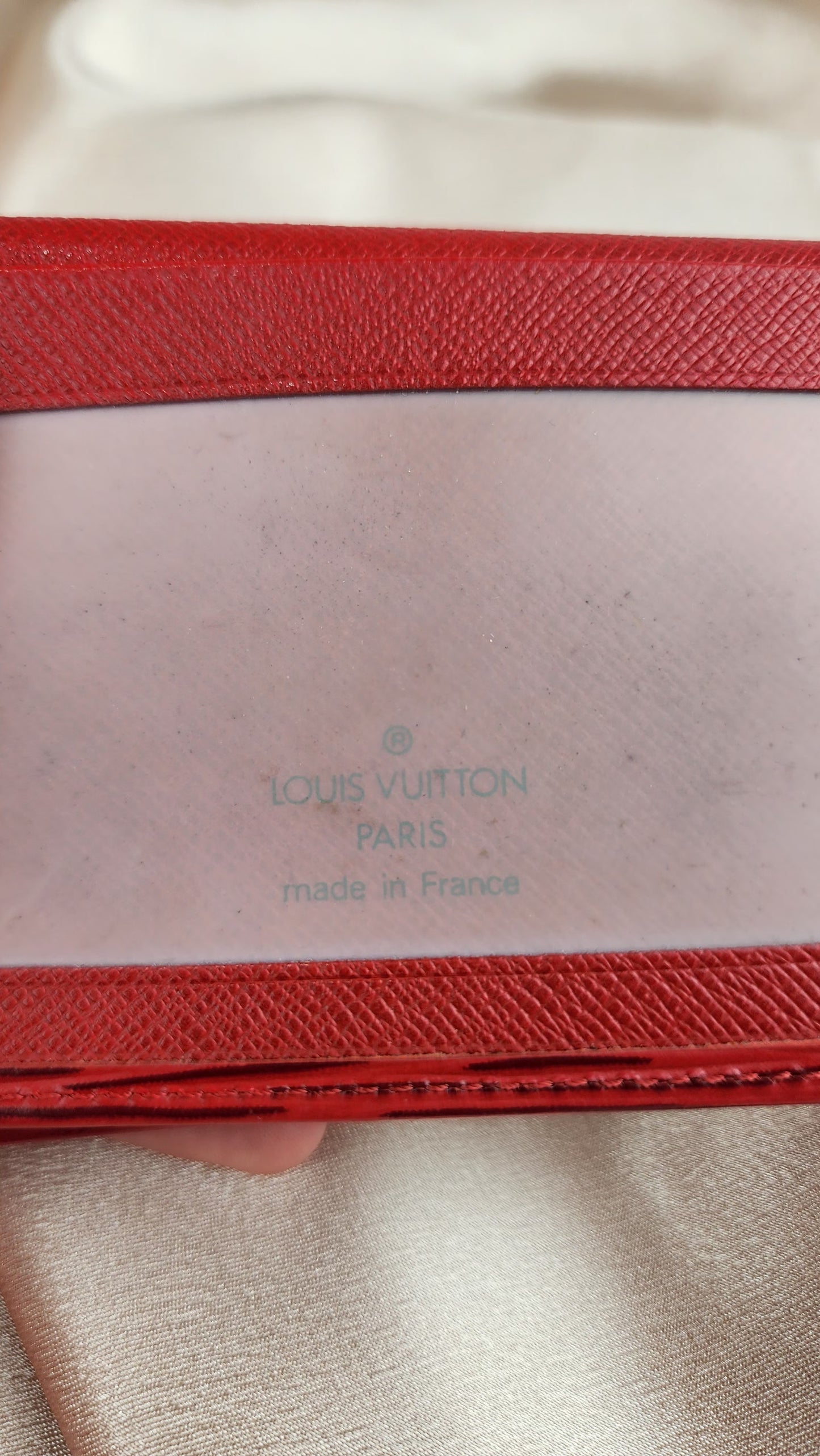 Louis Vuitton Red Epi Leather Card Case - 926