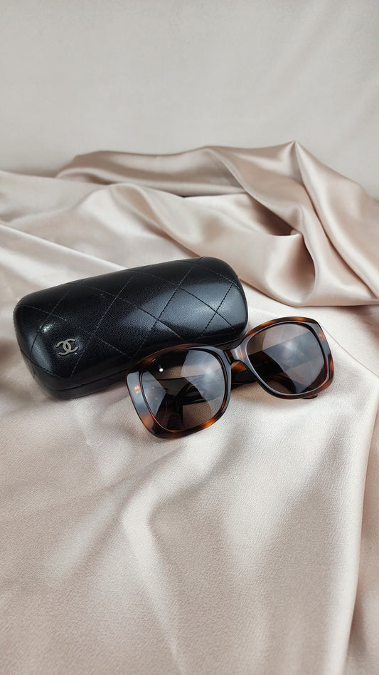 Chanel CC Logo Brown Vintage sunglasses - 919