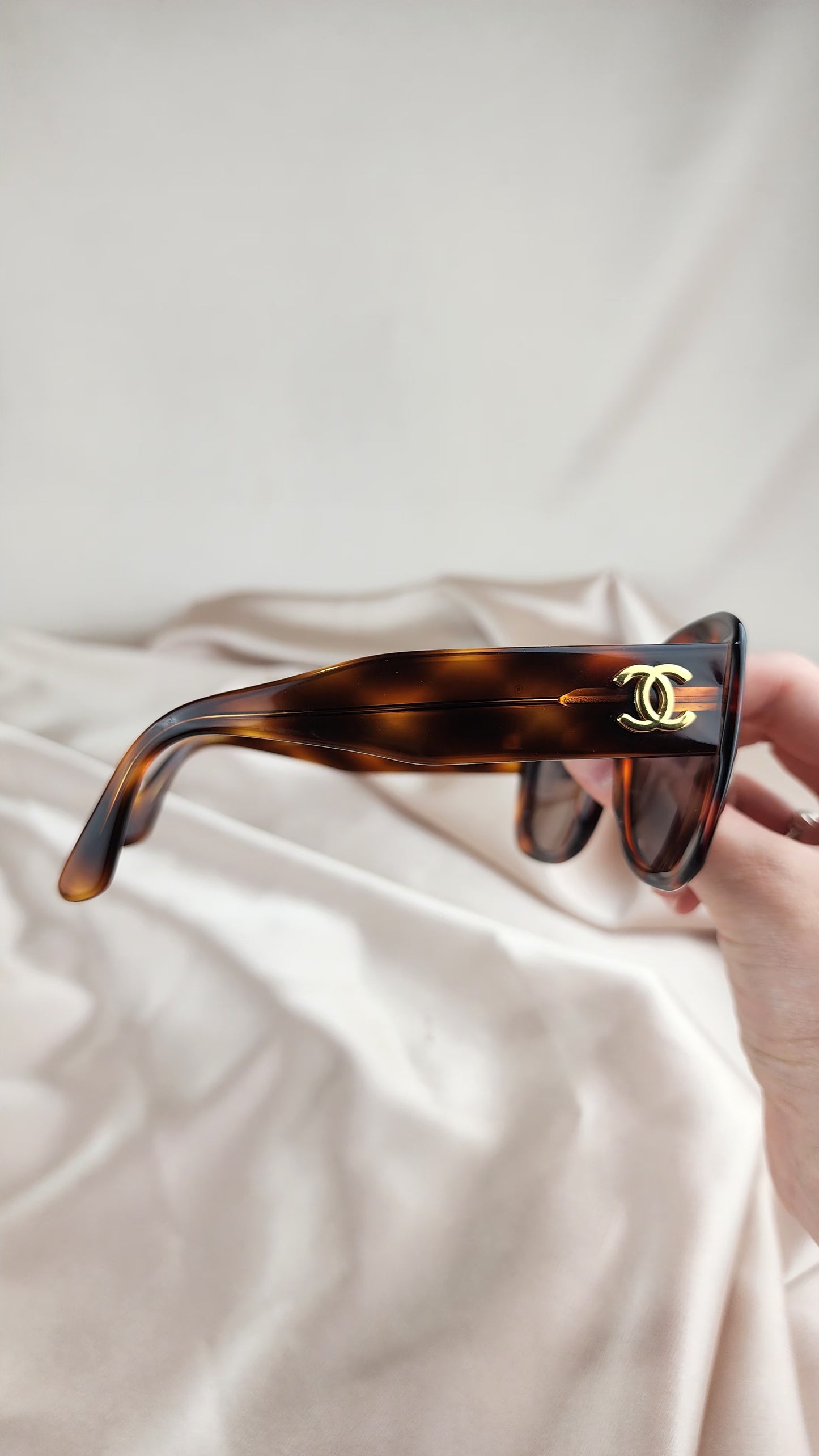 Chanel CC Logo Brown Vintage sunglasses - 919