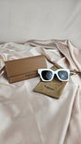 Burberry White Nova Check Sunglasses - 0280