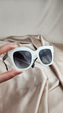 Burberry White Nova Check Sunglasses - 0280