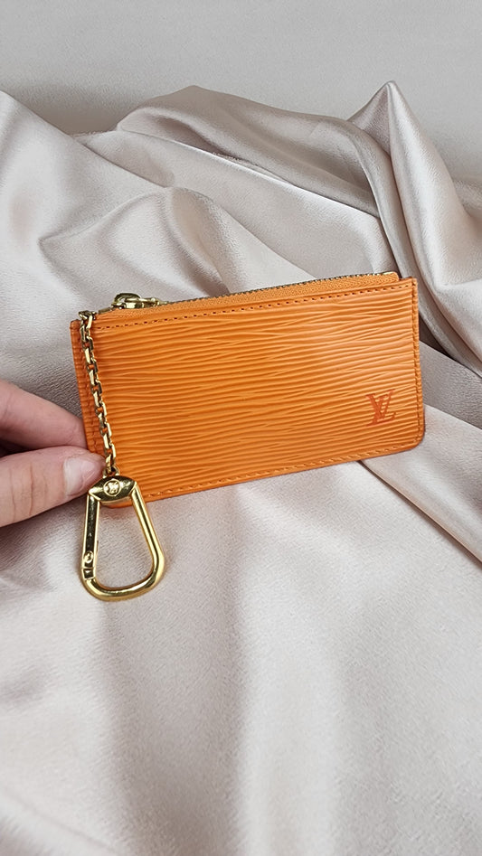 Louis Vuitton Epi Leather Cles in Orange Mandarin - 937