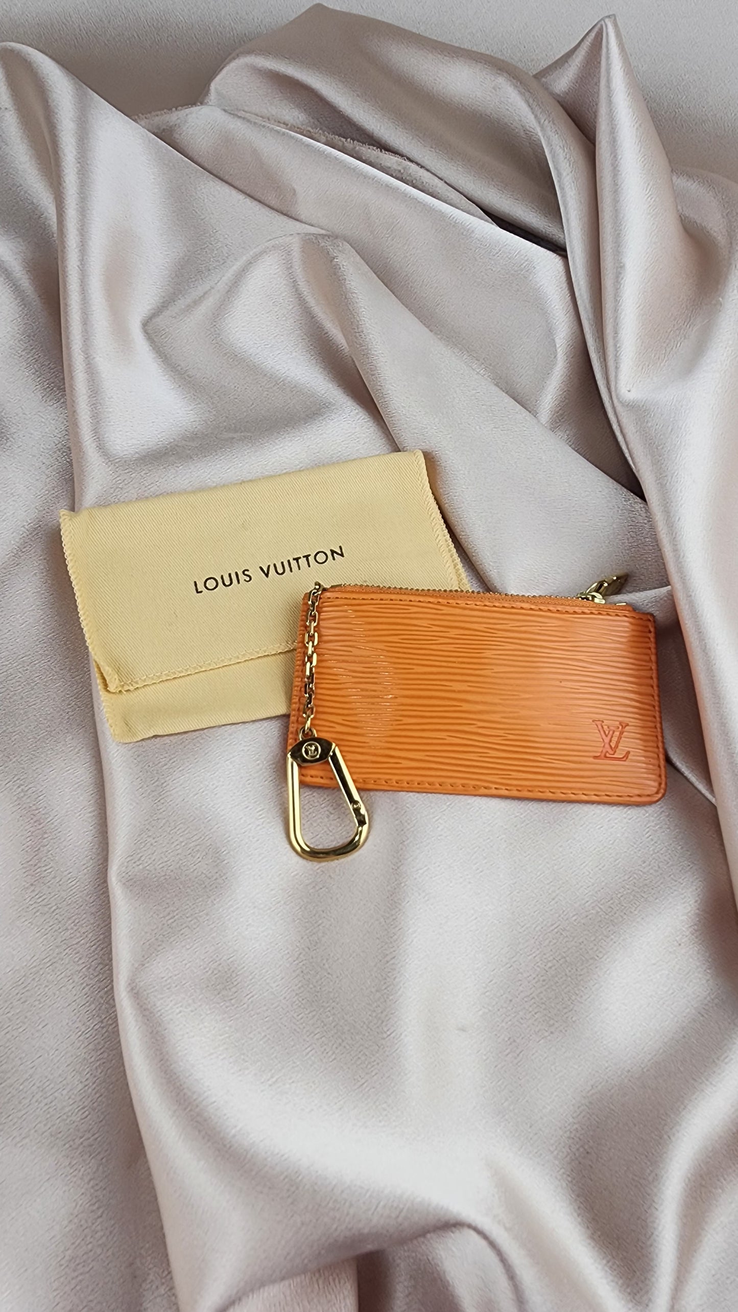 Louis Vuitton Epi Leather Cles in Orange Mandarin - 937