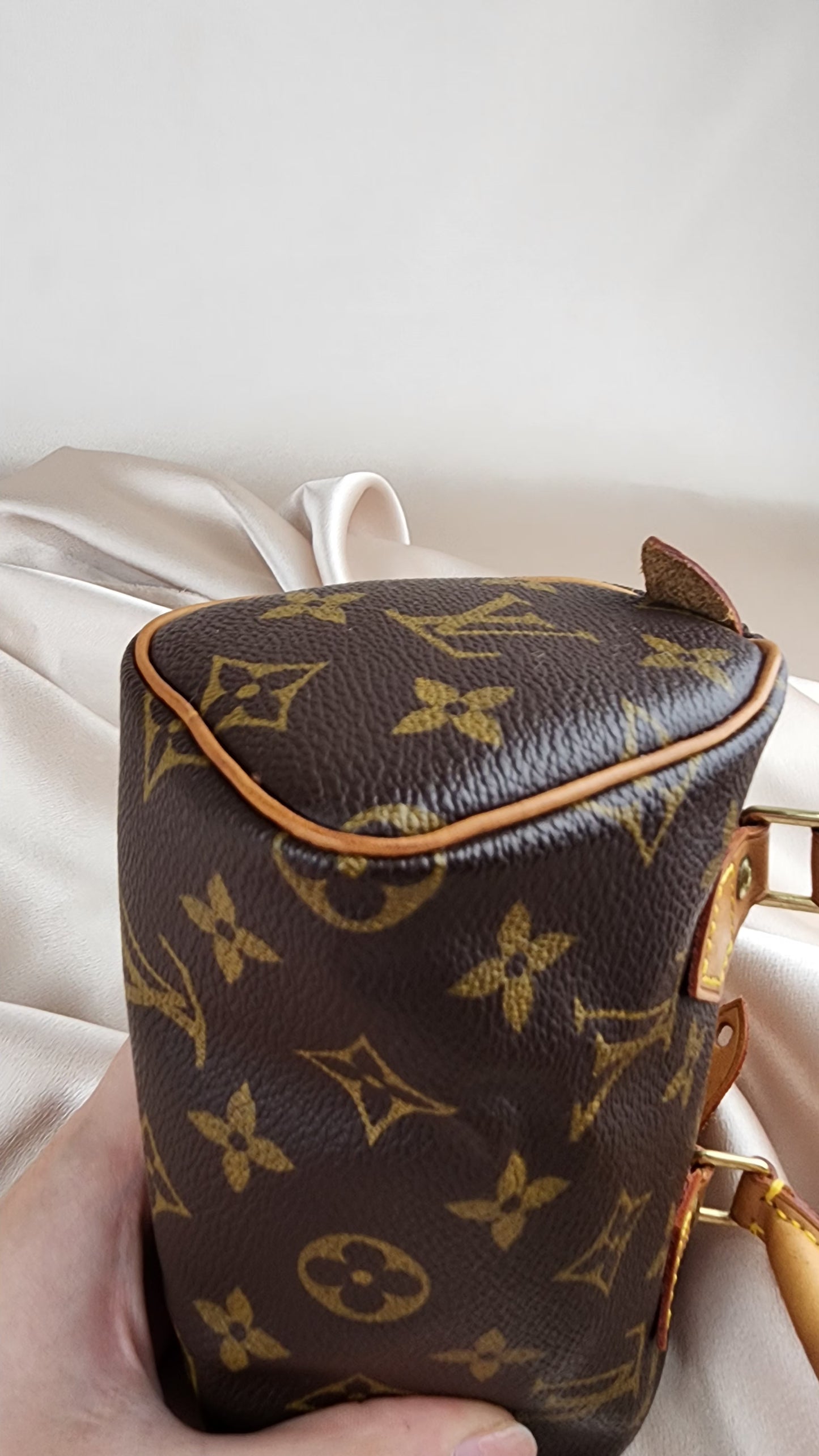 Louis Vuitton Nano Speedy Monogram with Long Strap - 0320