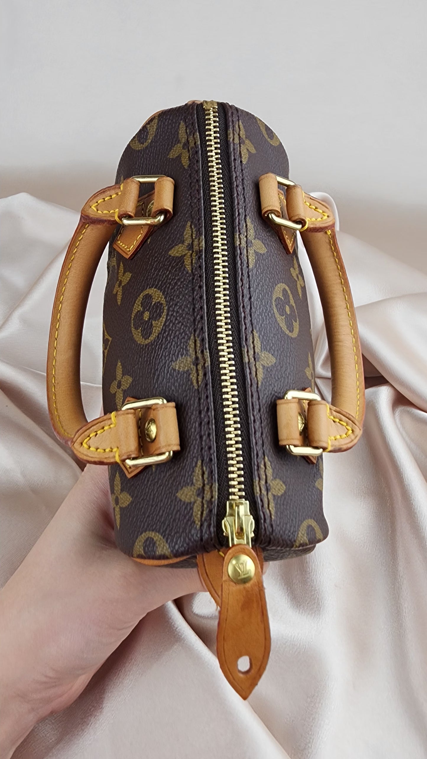 Louis Vuitton Nano Speedy Monogram with Long Strap - 0320