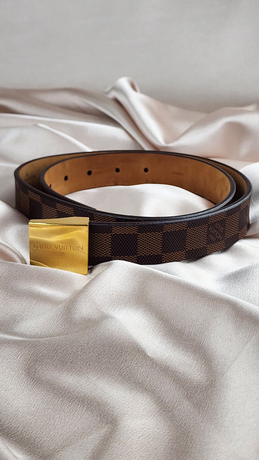 Louis Vuitton Damier Ebene Ceinture Carre Belt size 85/34 - 902