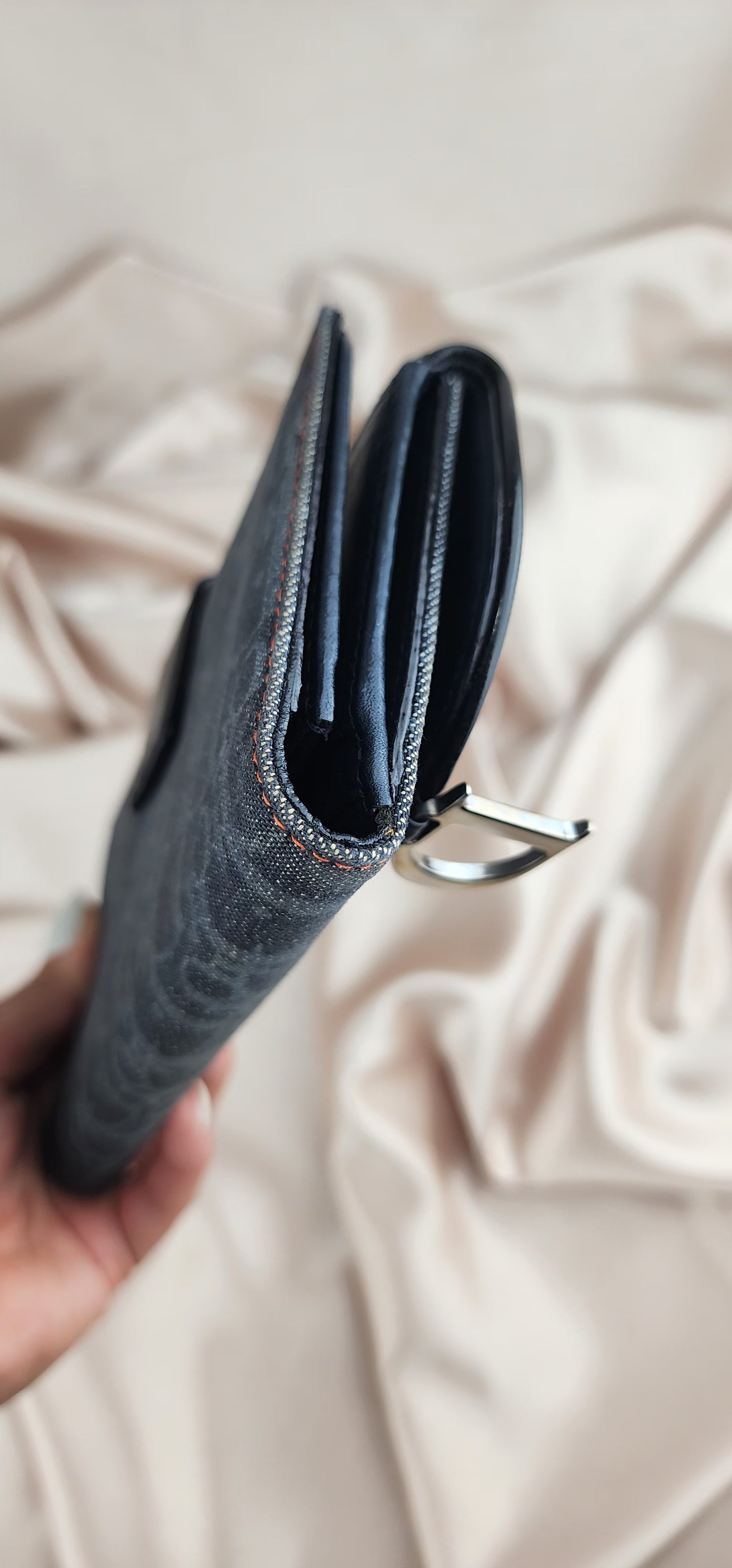 Christian Dior Denim Saddle Wallet - 972