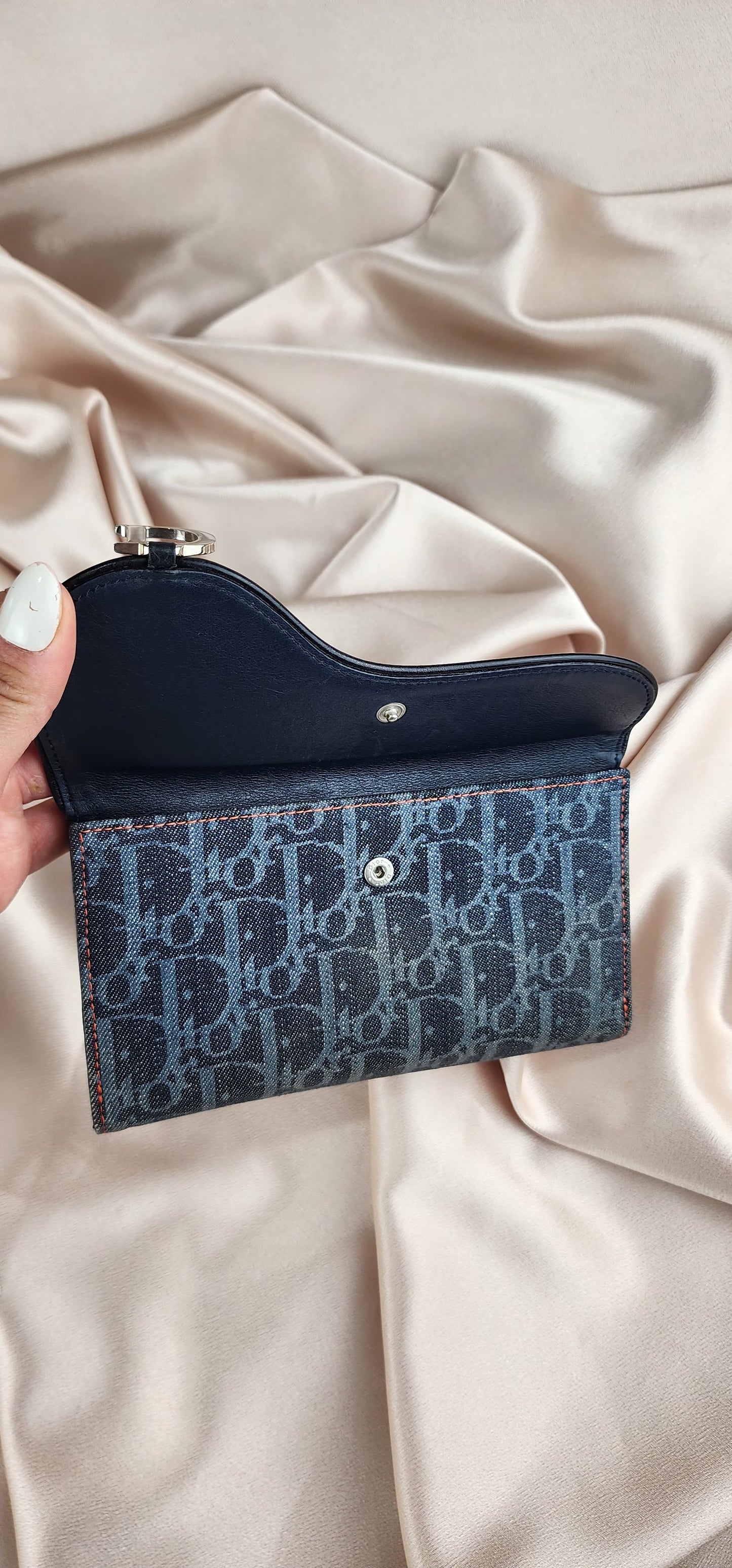 Christian Dior Denim Saddle Wallet - 972