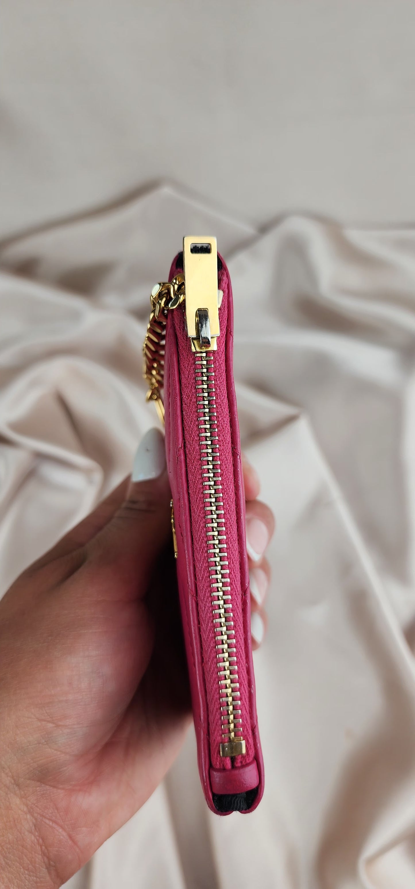 YSL Coin Case Red - 1001