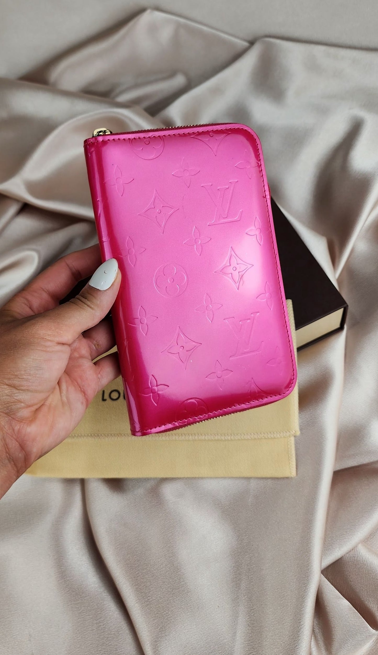 Louis Vuitton Monogram Vernis Eldridge Pink Wallet - 958