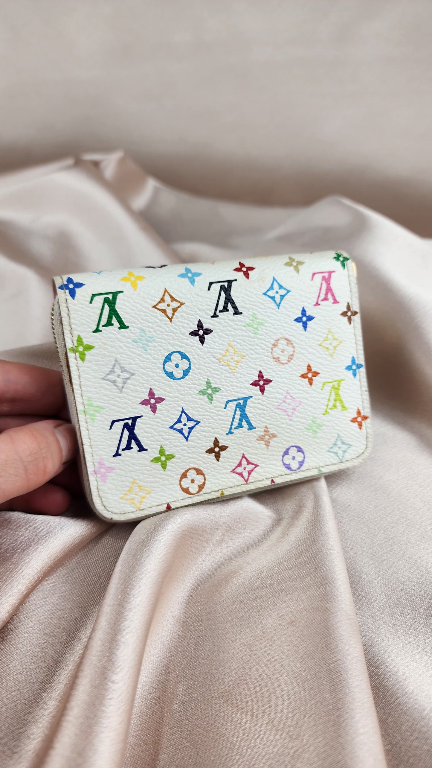 Louis Vuitton Monogram Multicolor Zippy Compact Wallet - 1024