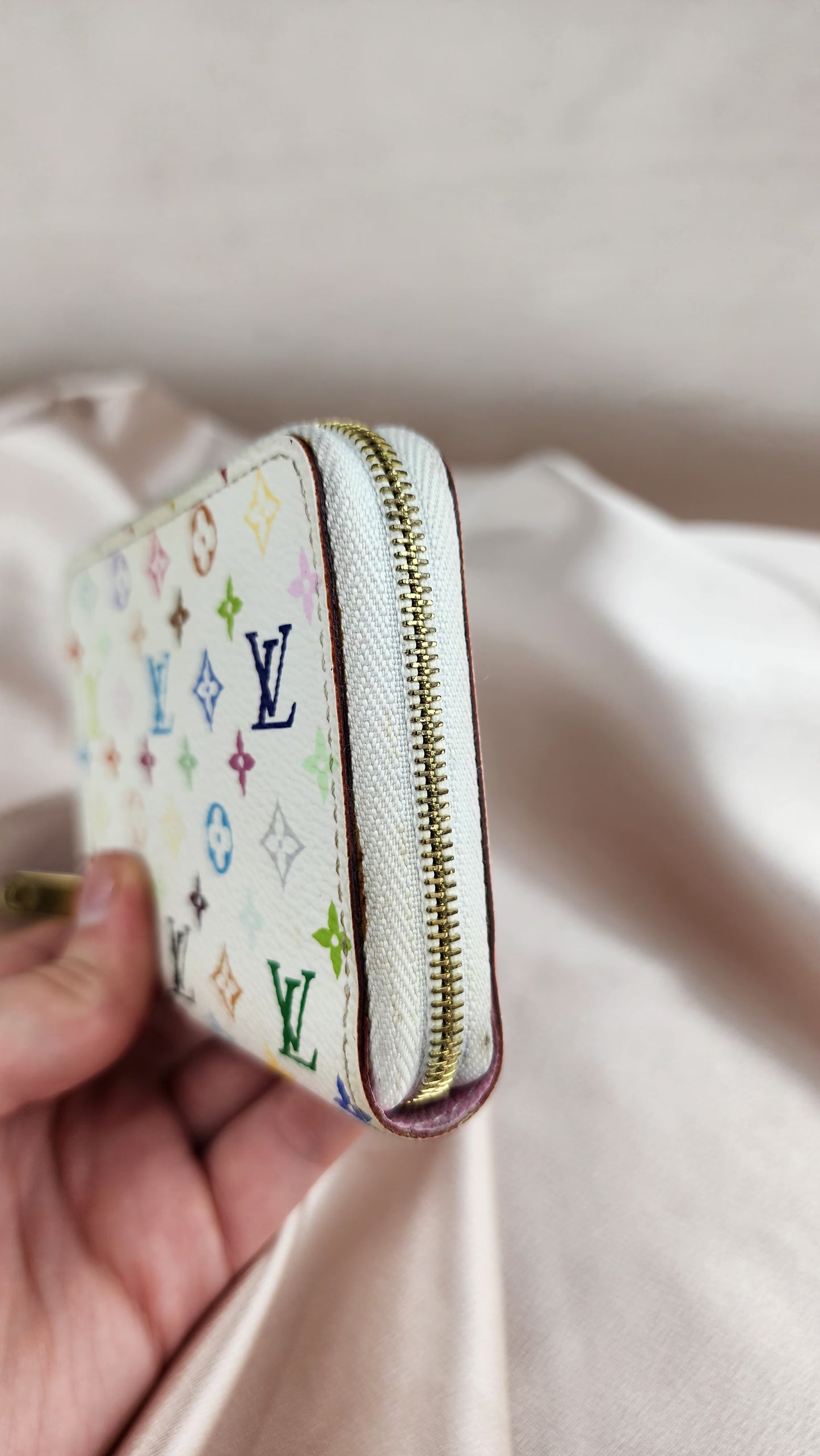 Louis Vuitton Monogram Multicolor Zippy Compact Wallet - 1024