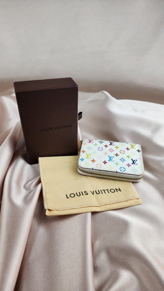 Louis Vuitton Monogram Multicolor Zippy Compact Wallet - 1024