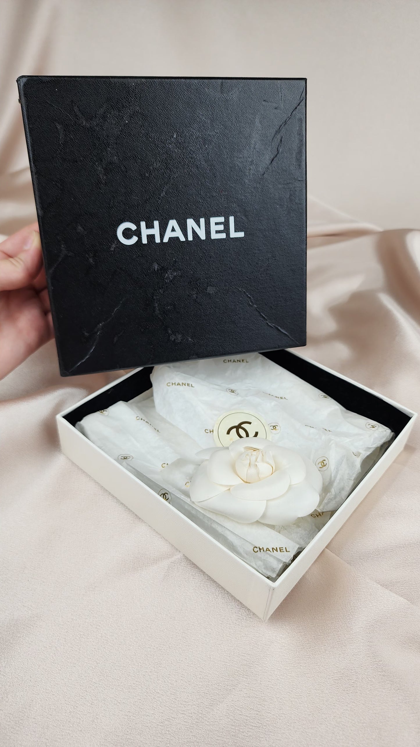 Chanel Camilia Flower Brooch - 1056