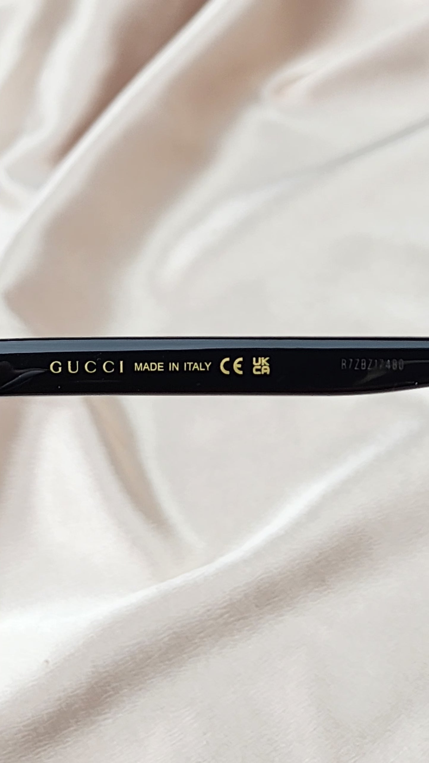 GUCCI Black and Gold GG Sunglasses - 1108